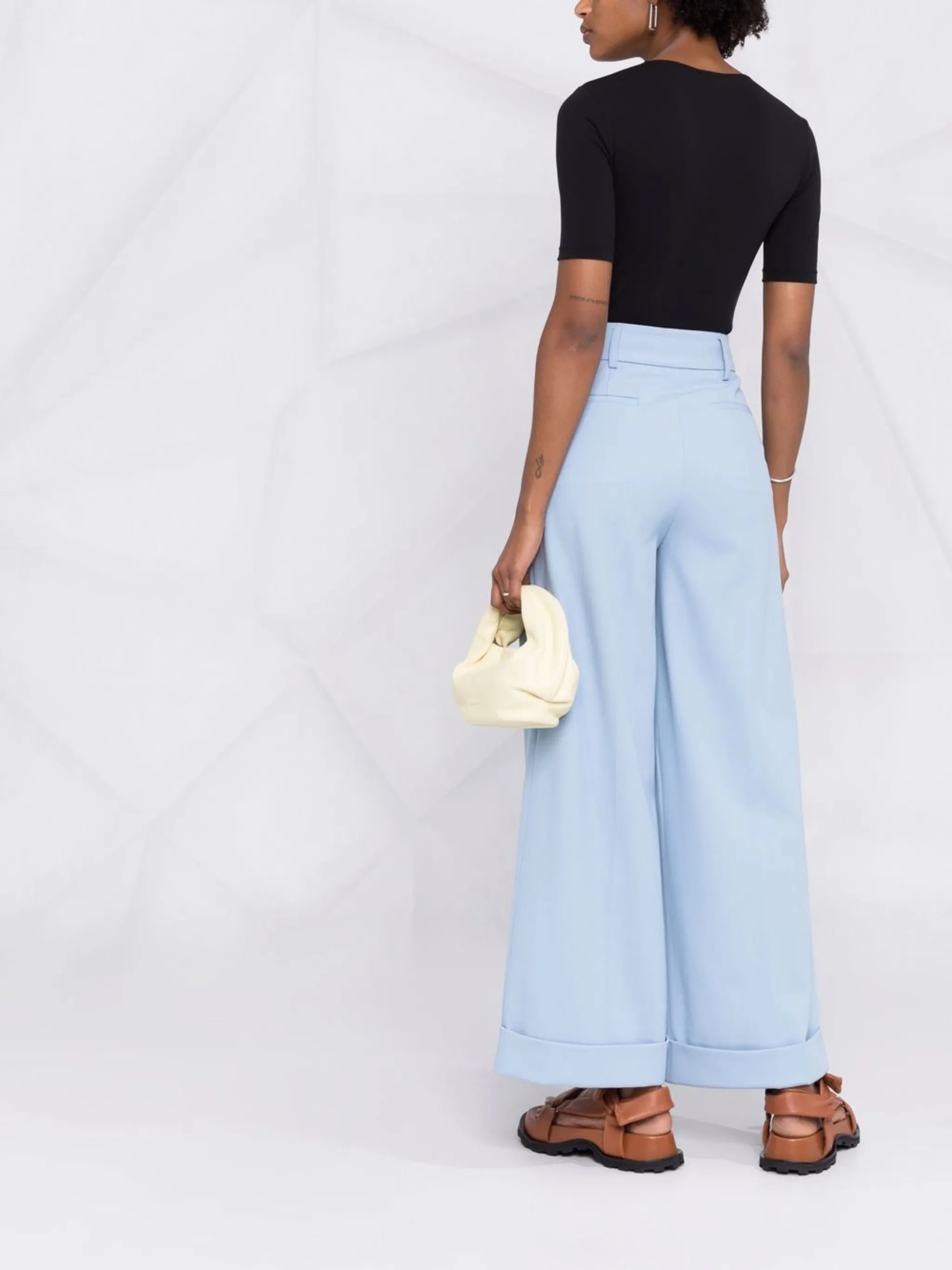V-neck short-sleeve bodysuit