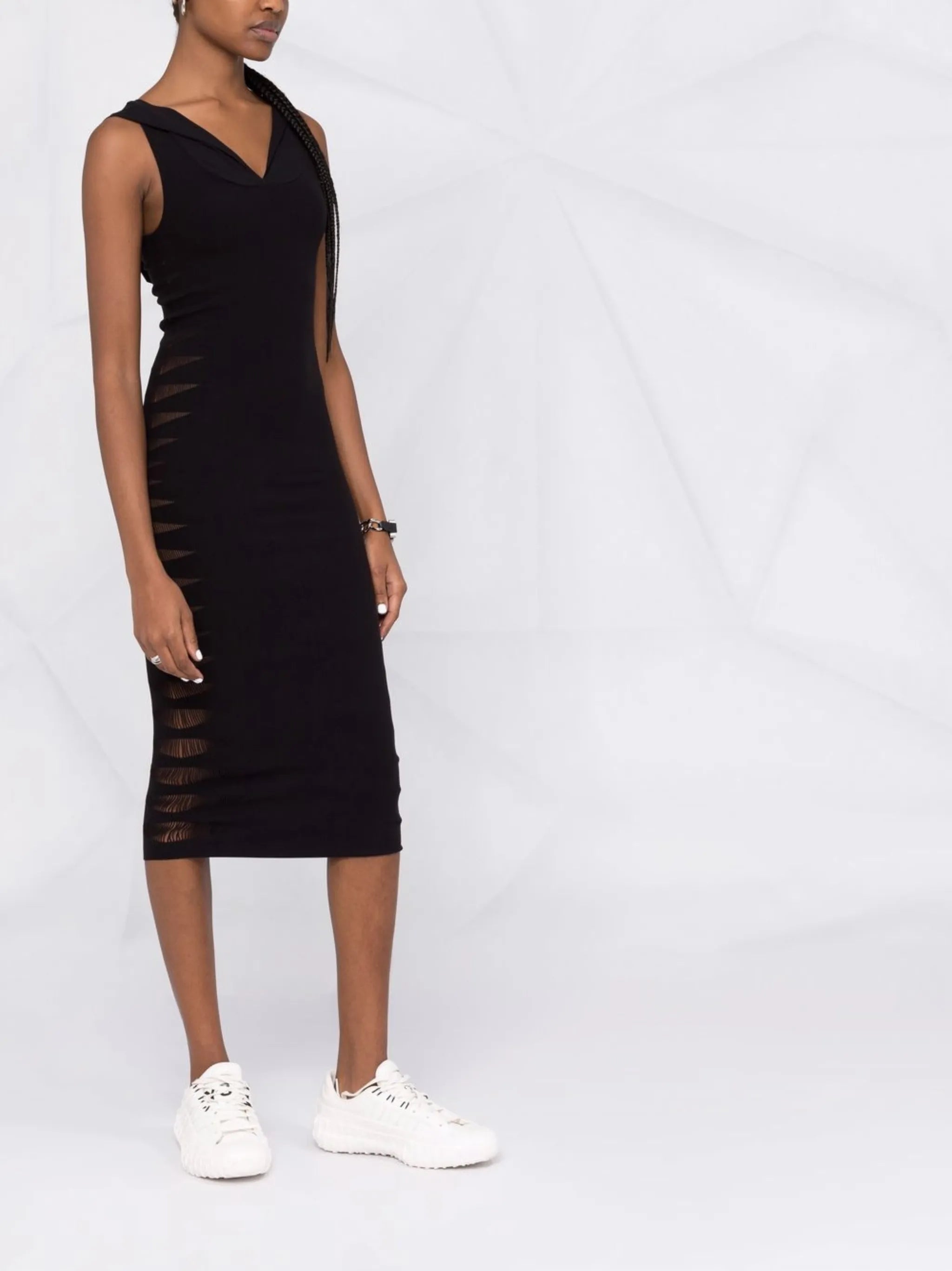 slit midi dress