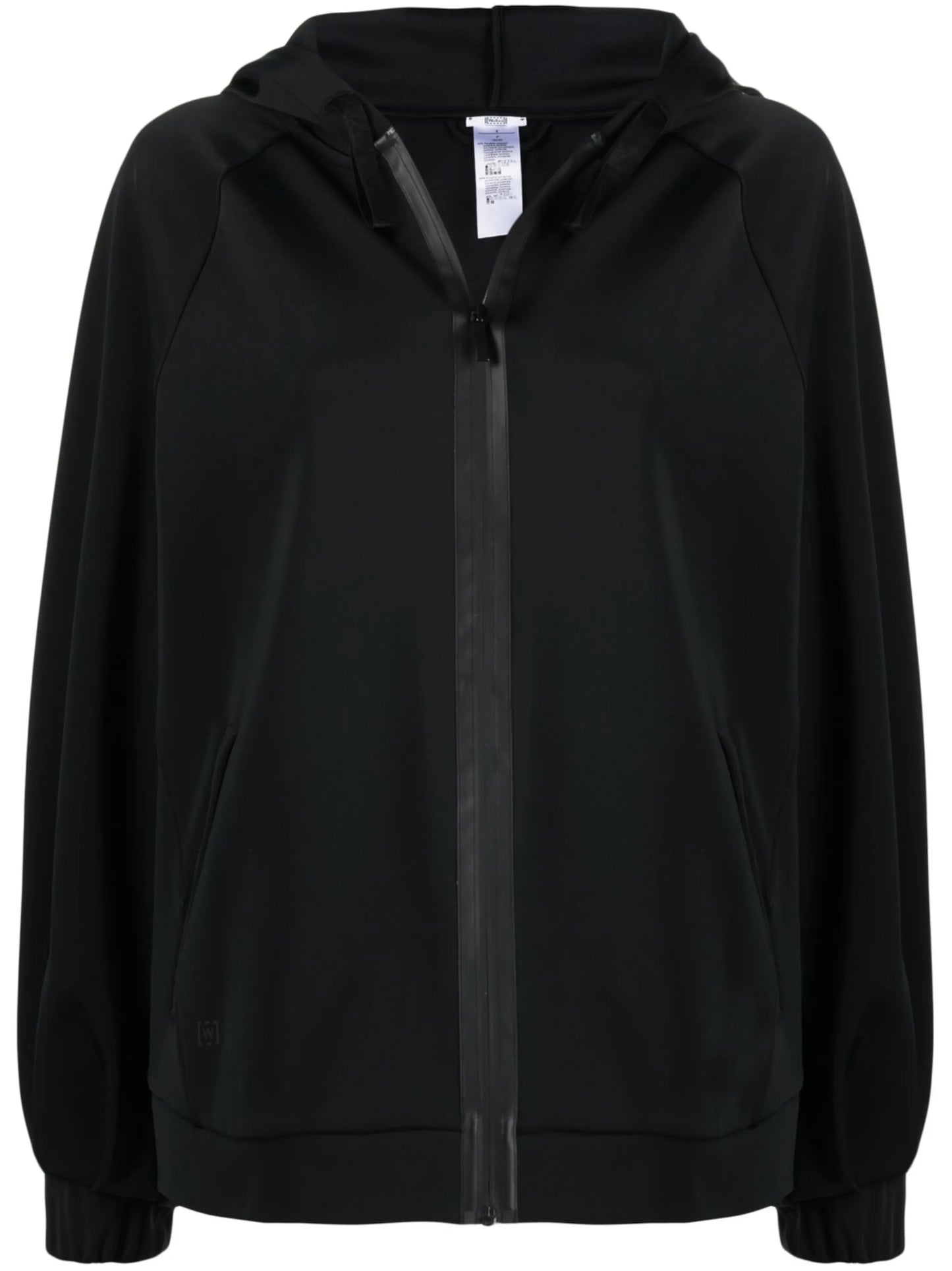 zip-up hooded jacket