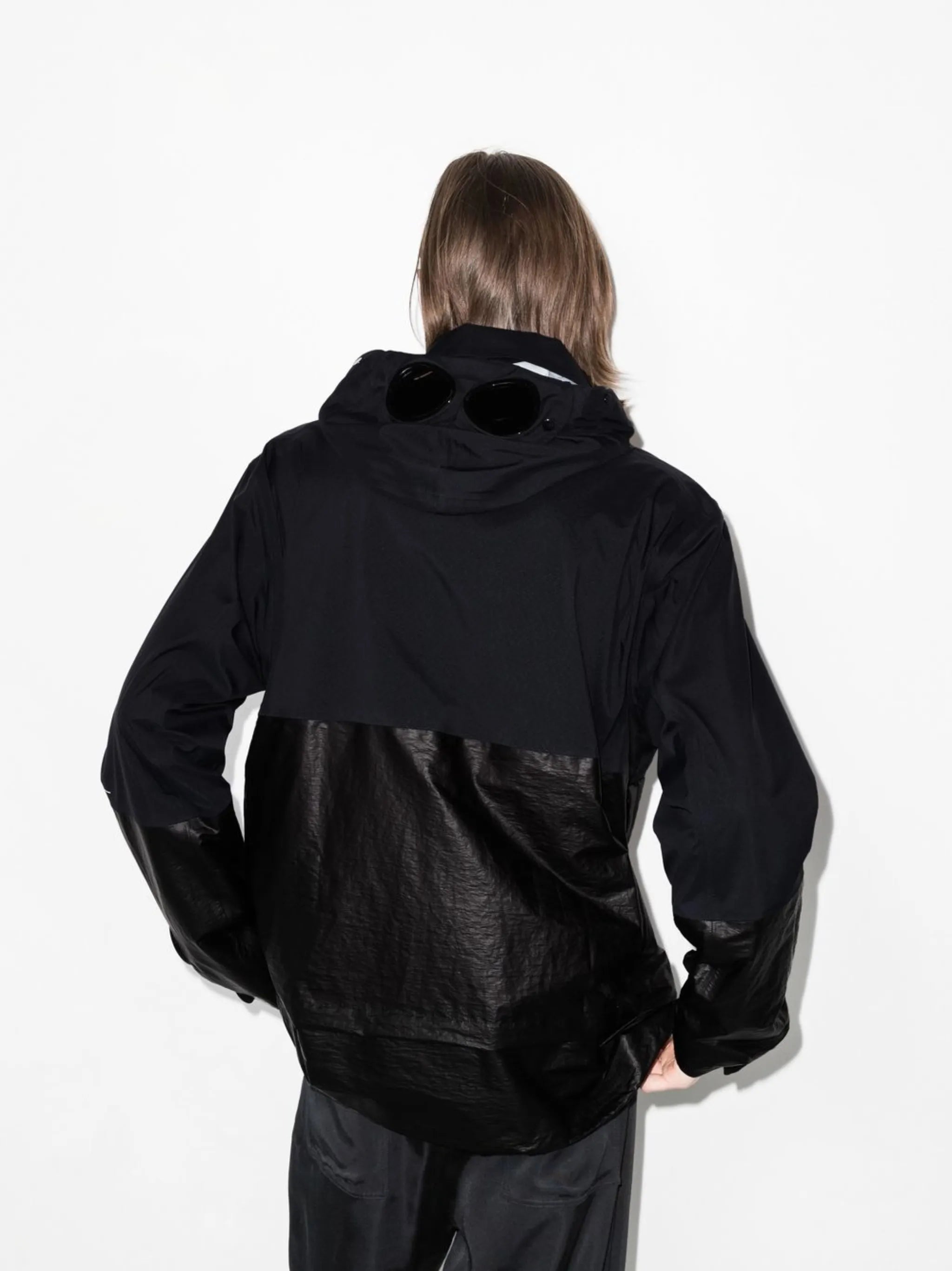 zip-up hooded jacket