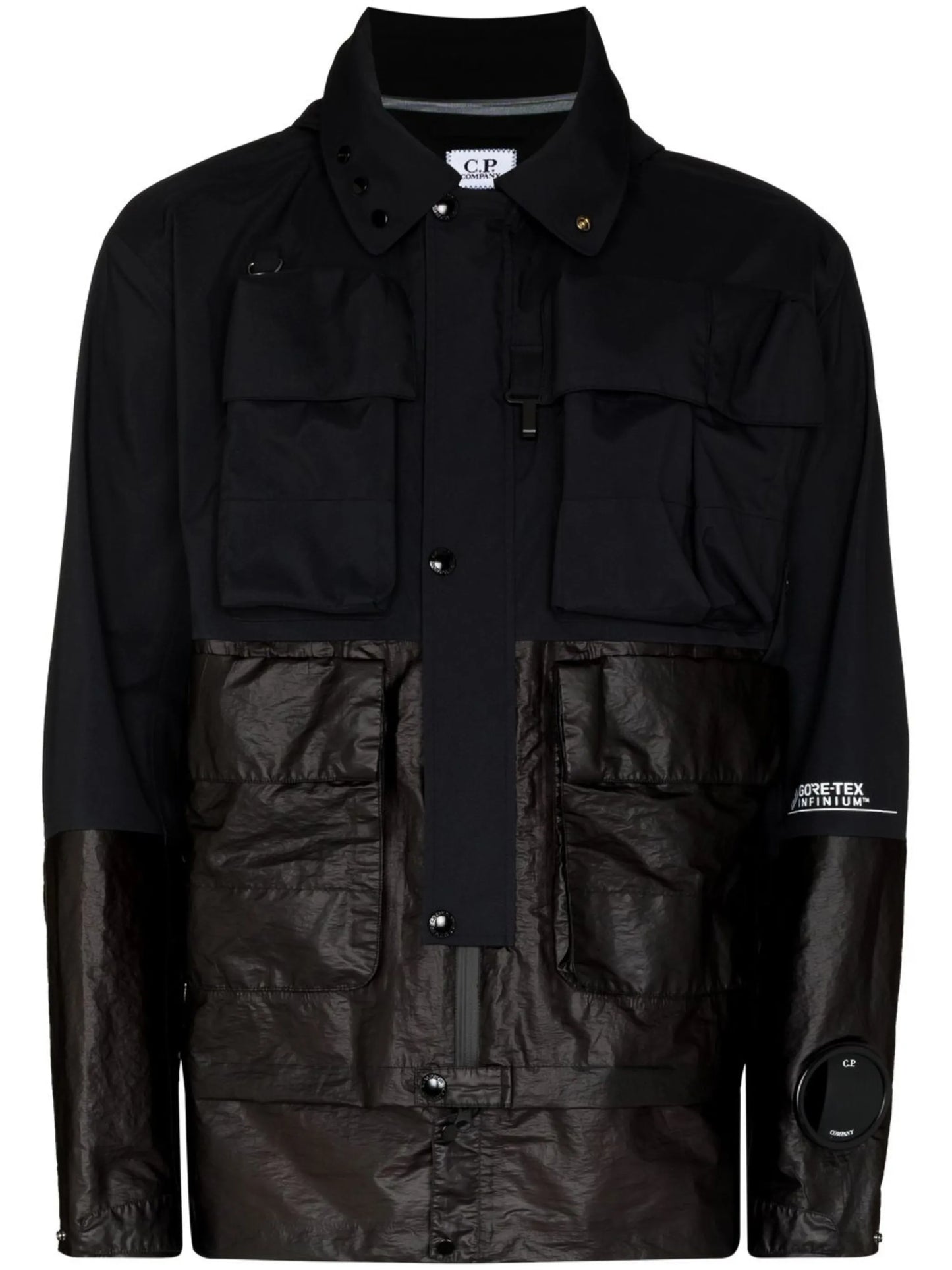 zip-up hooded jacket