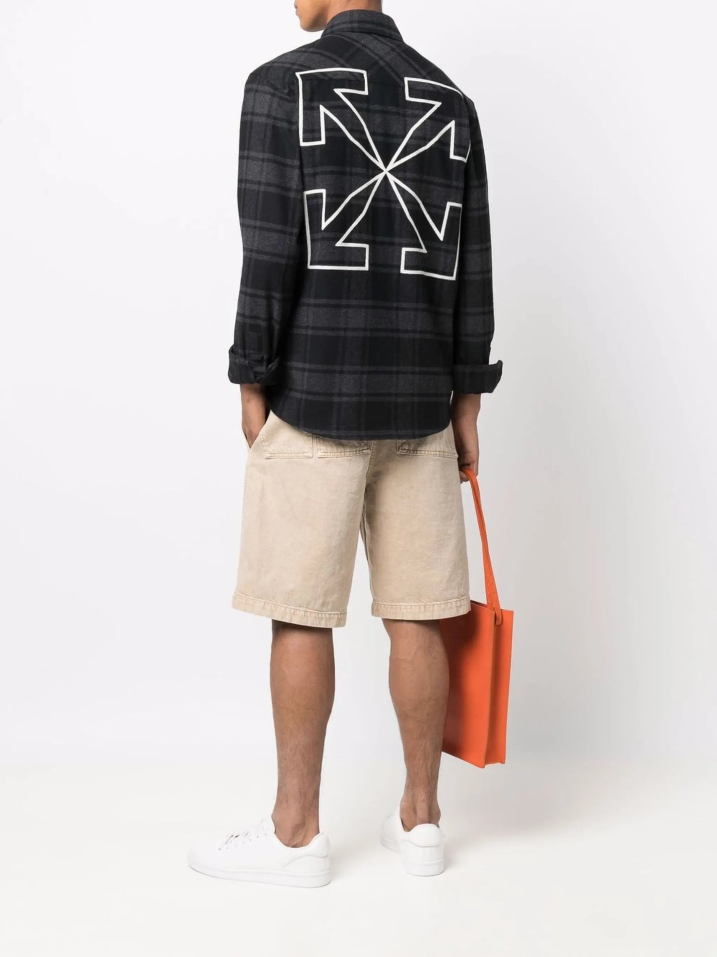 Outline-Arrows flannel shirt