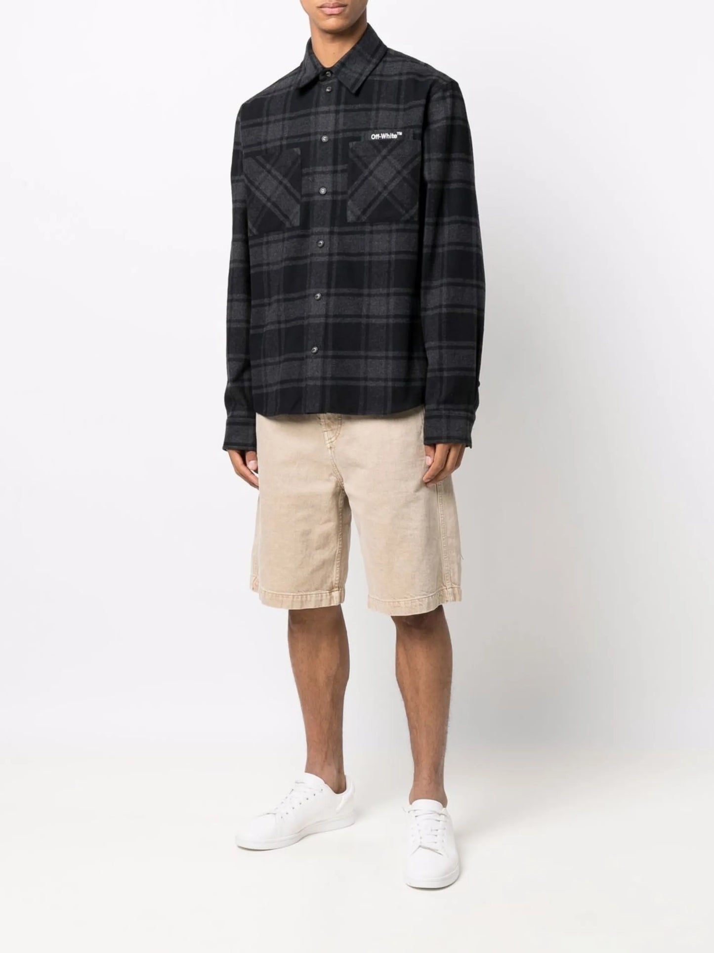 Outline-Arrows flannel shirt