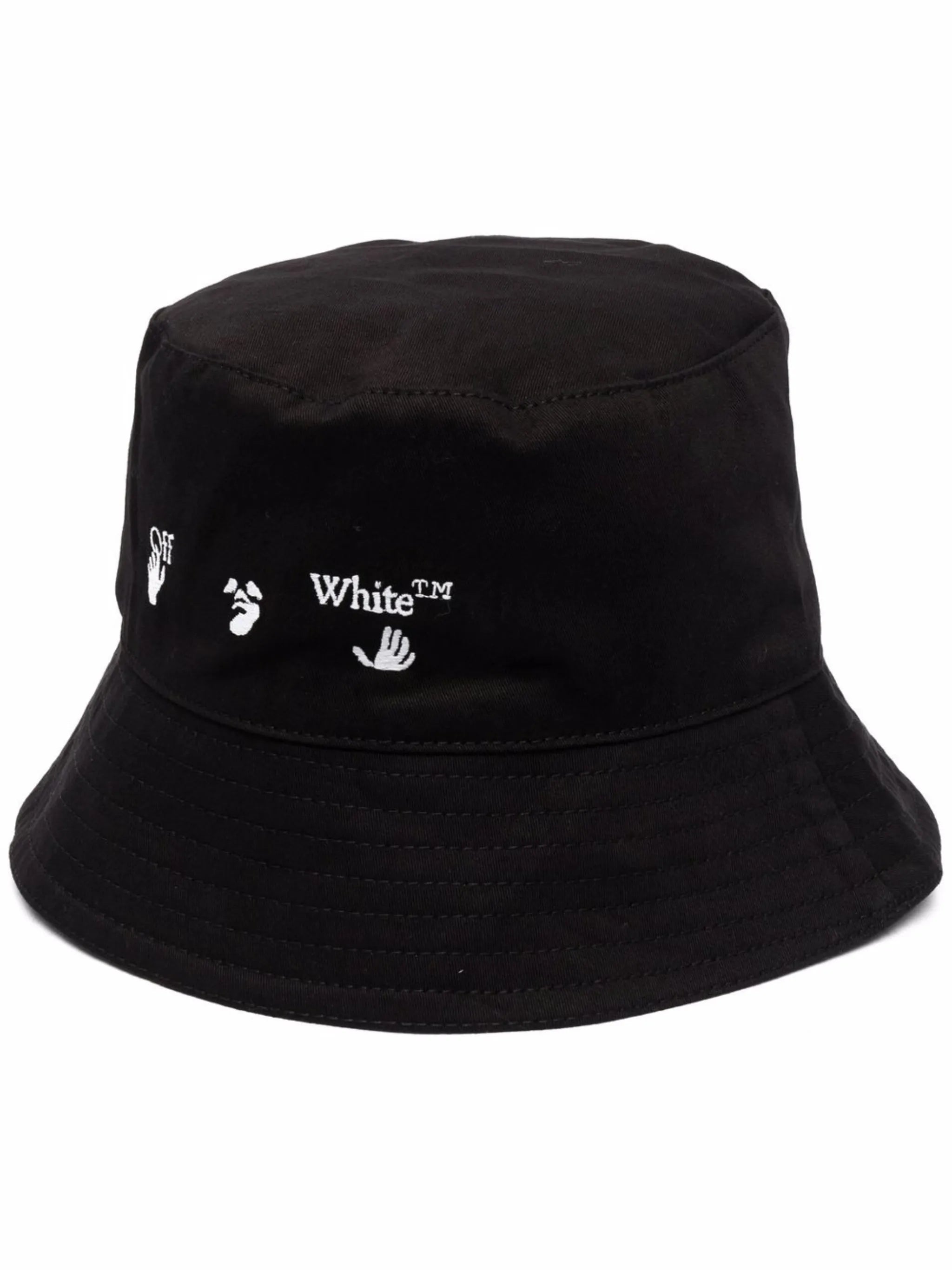 logo-print bucket hat