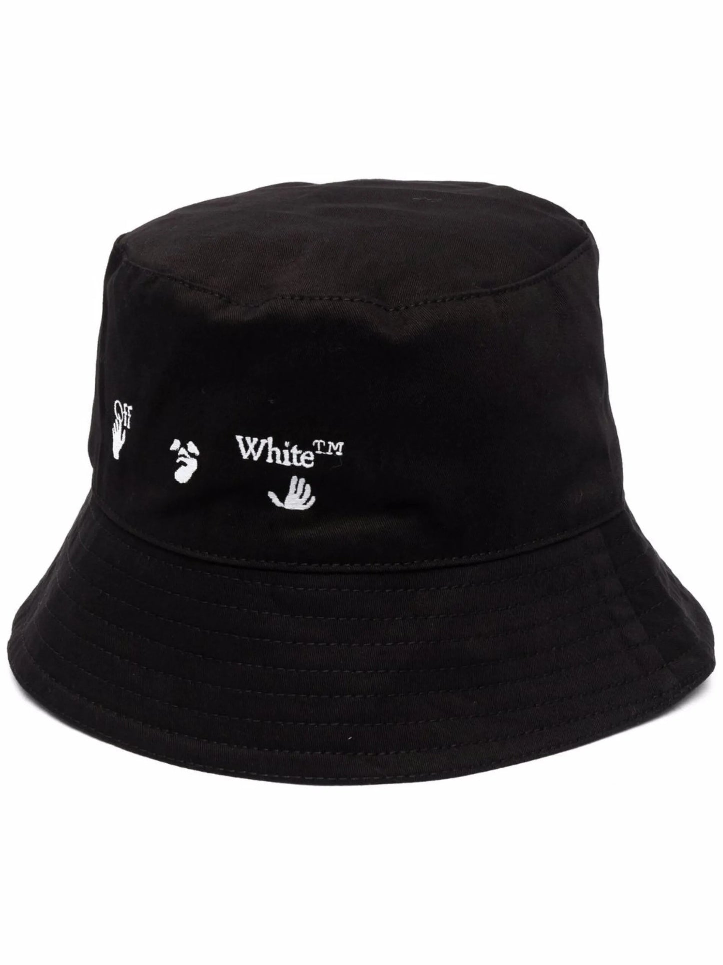 logo-print bucket hat
