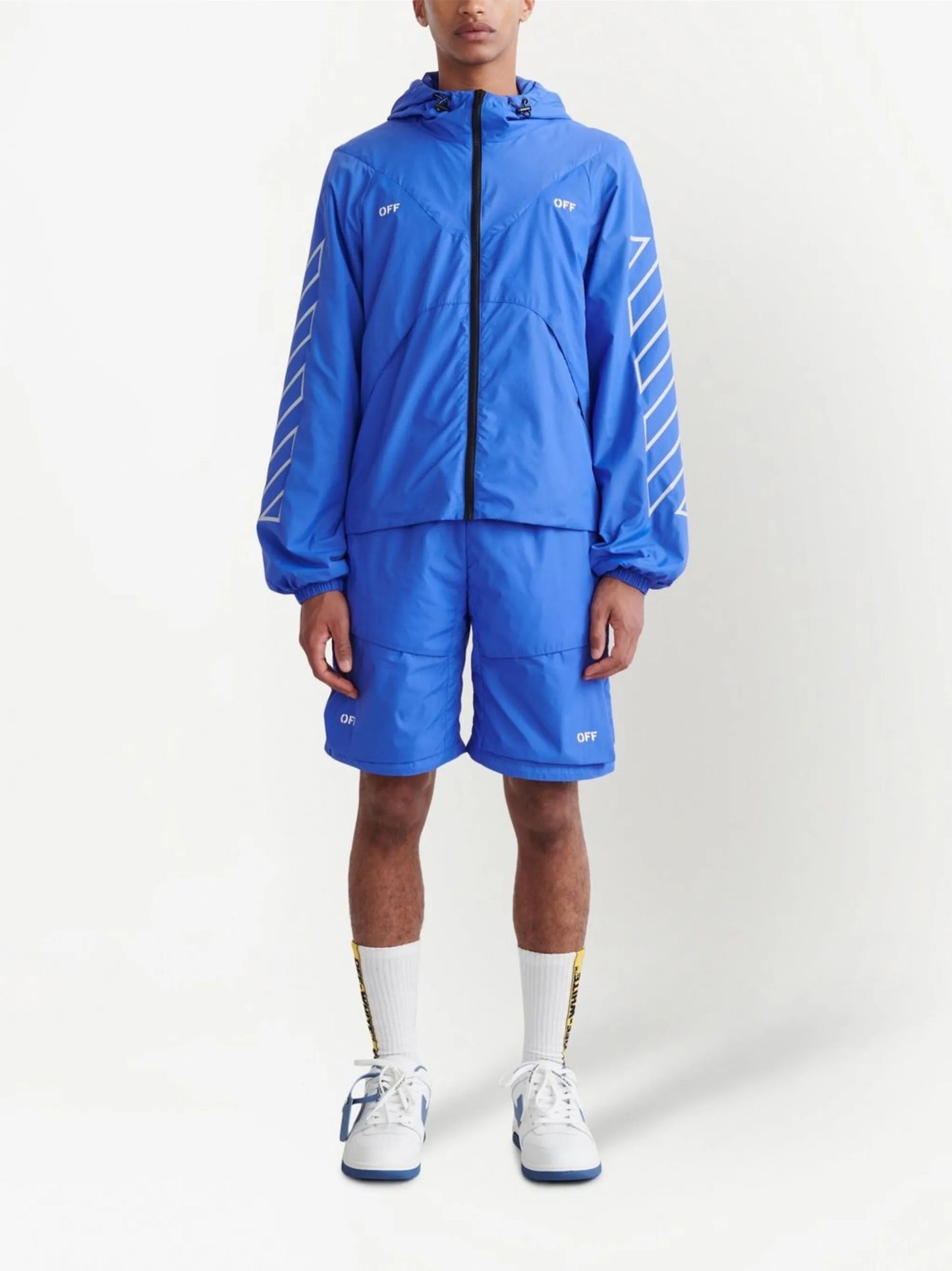 Diag-stripe logo track jacket
