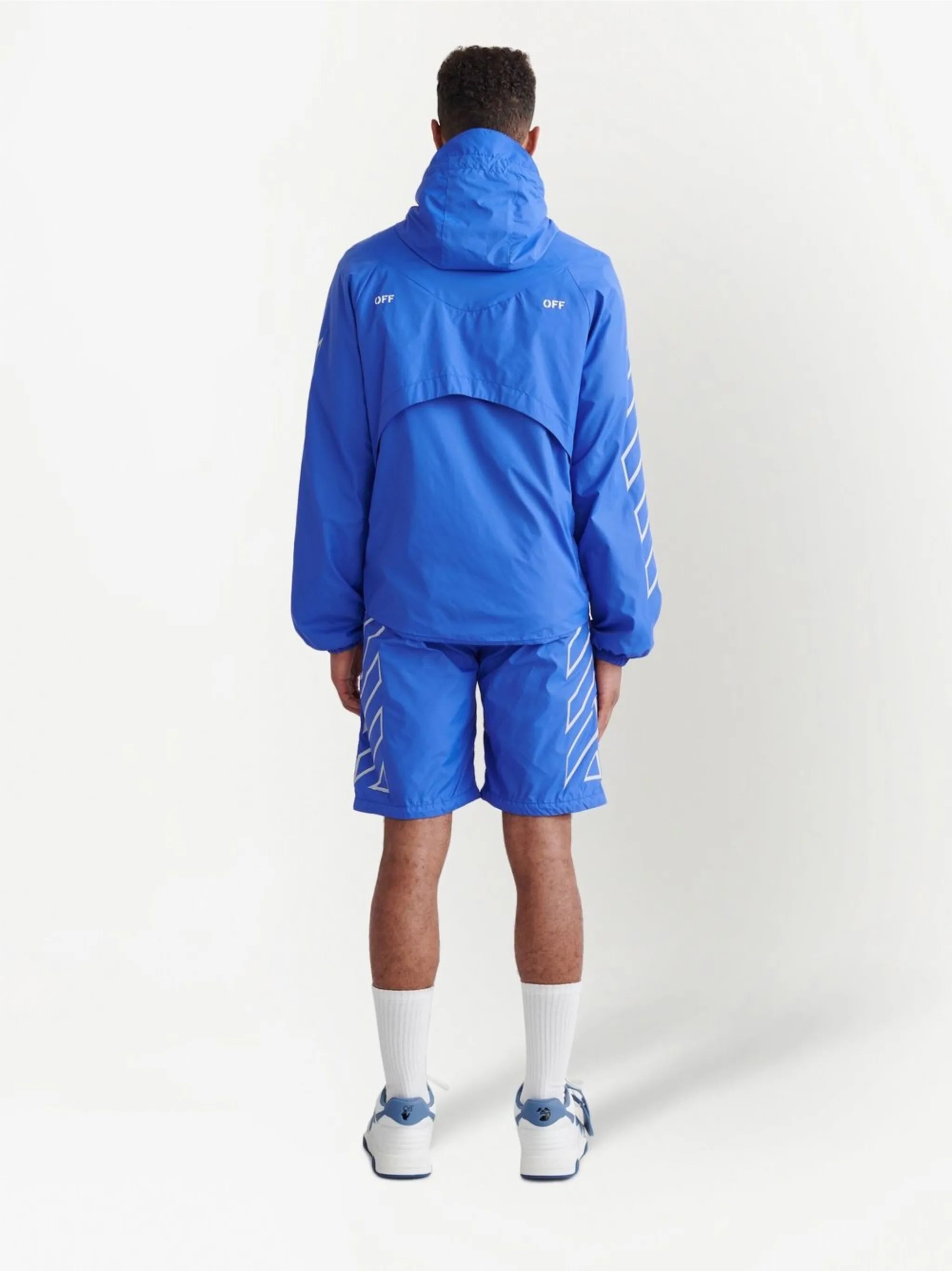 Diag-stripe logo track jacket