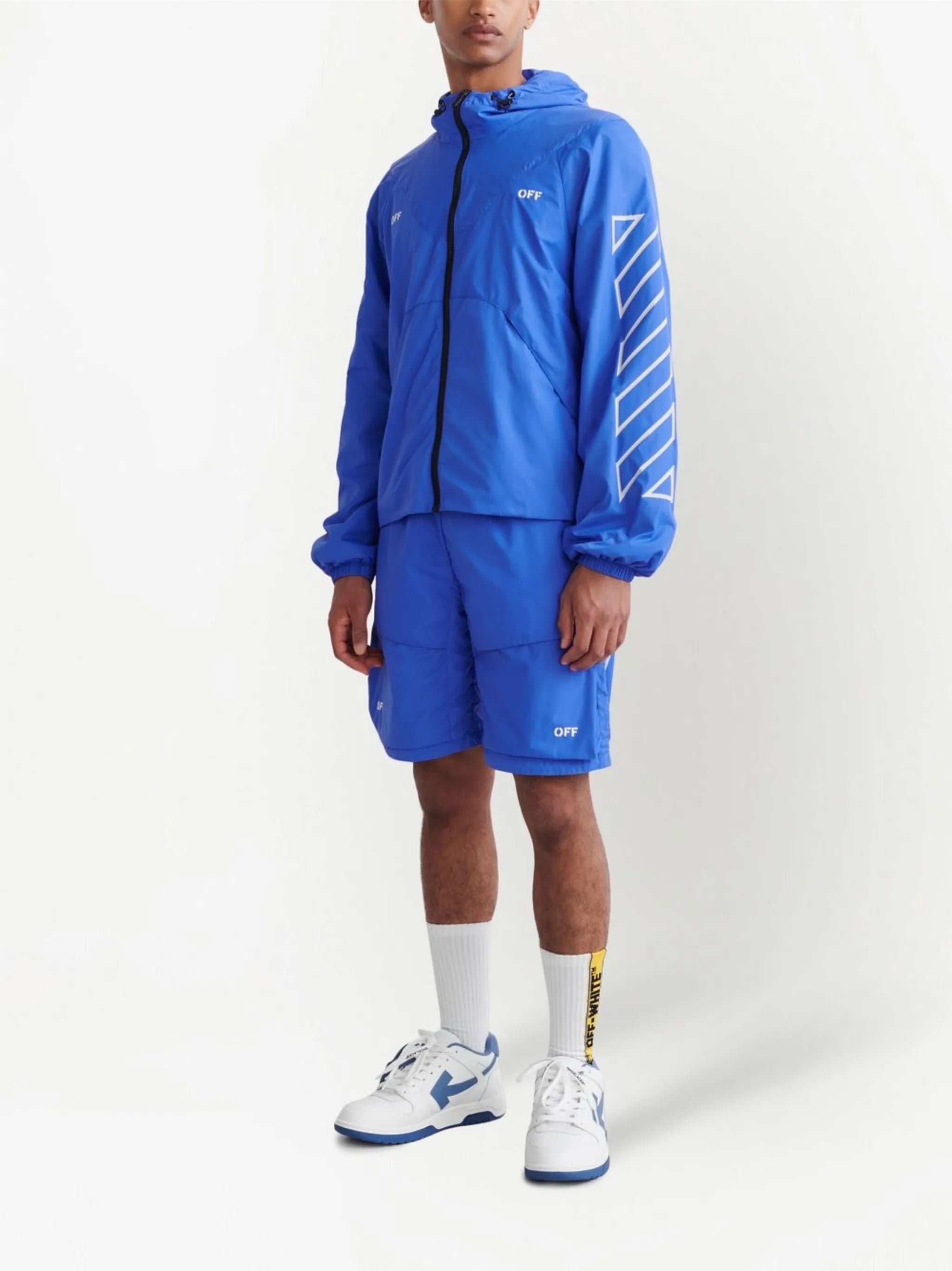 Diag-stripe logo track jacket
