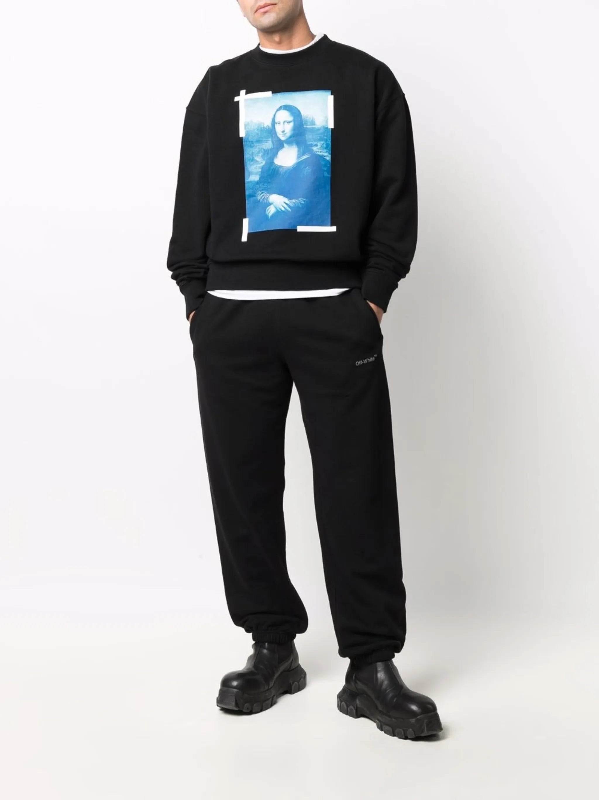 Monalisa Over crew-neck sweatshirt