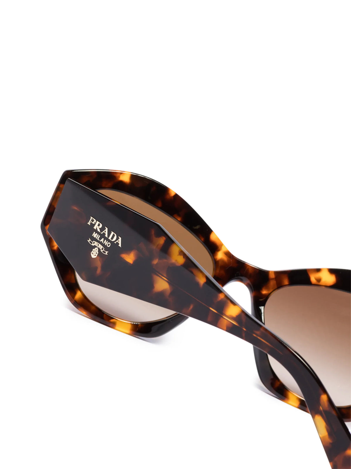 tortoiseshell-effect cat-eye frame sunglasses