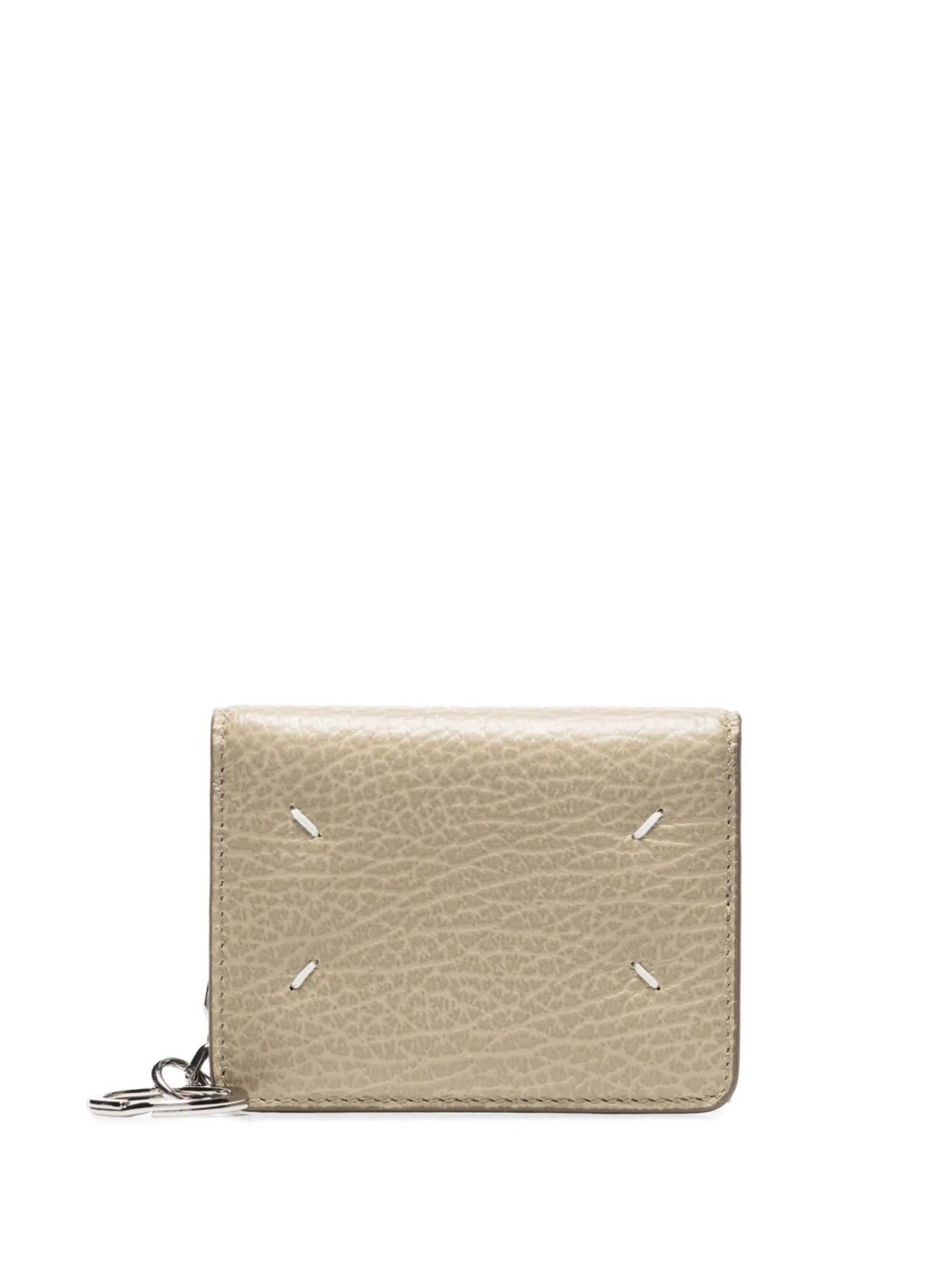 four-stitch leather card holder