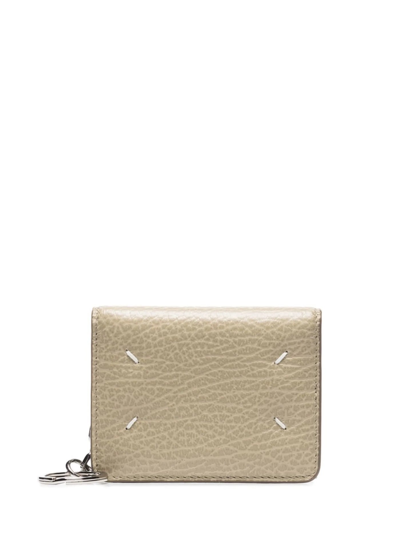 four-stitch leather card holder