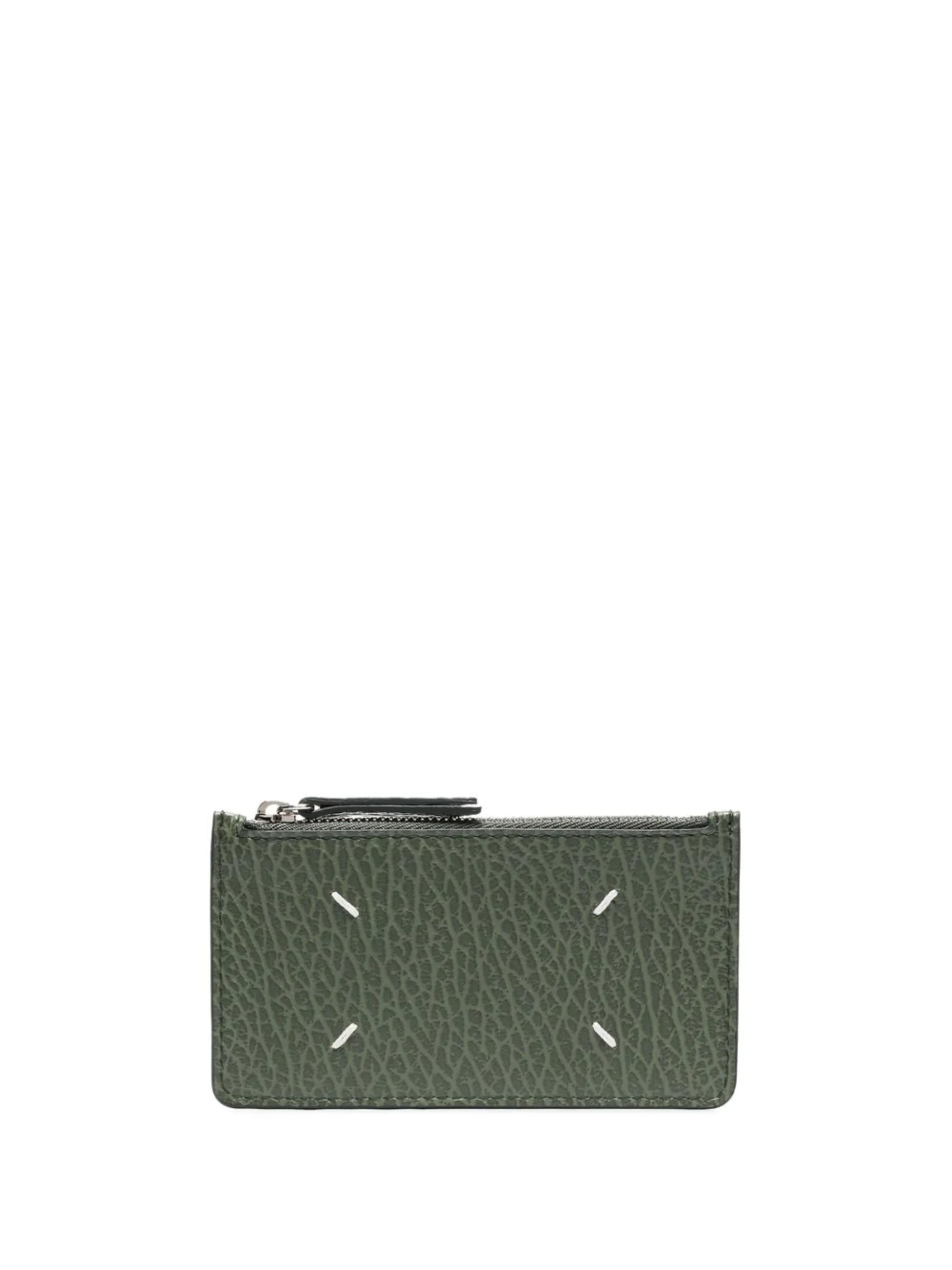 four-stitch leather card holder