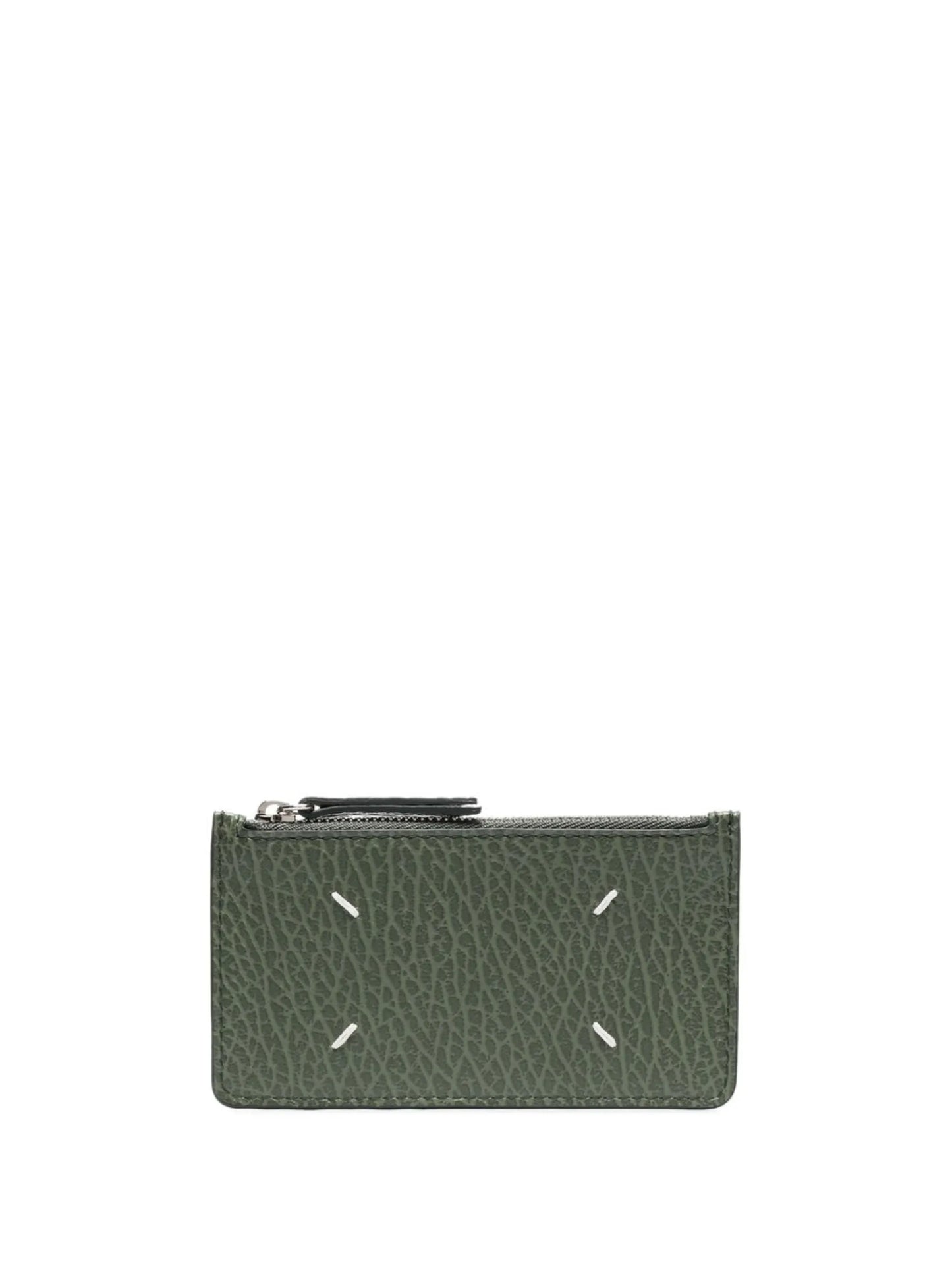 four-stitch leather card holder