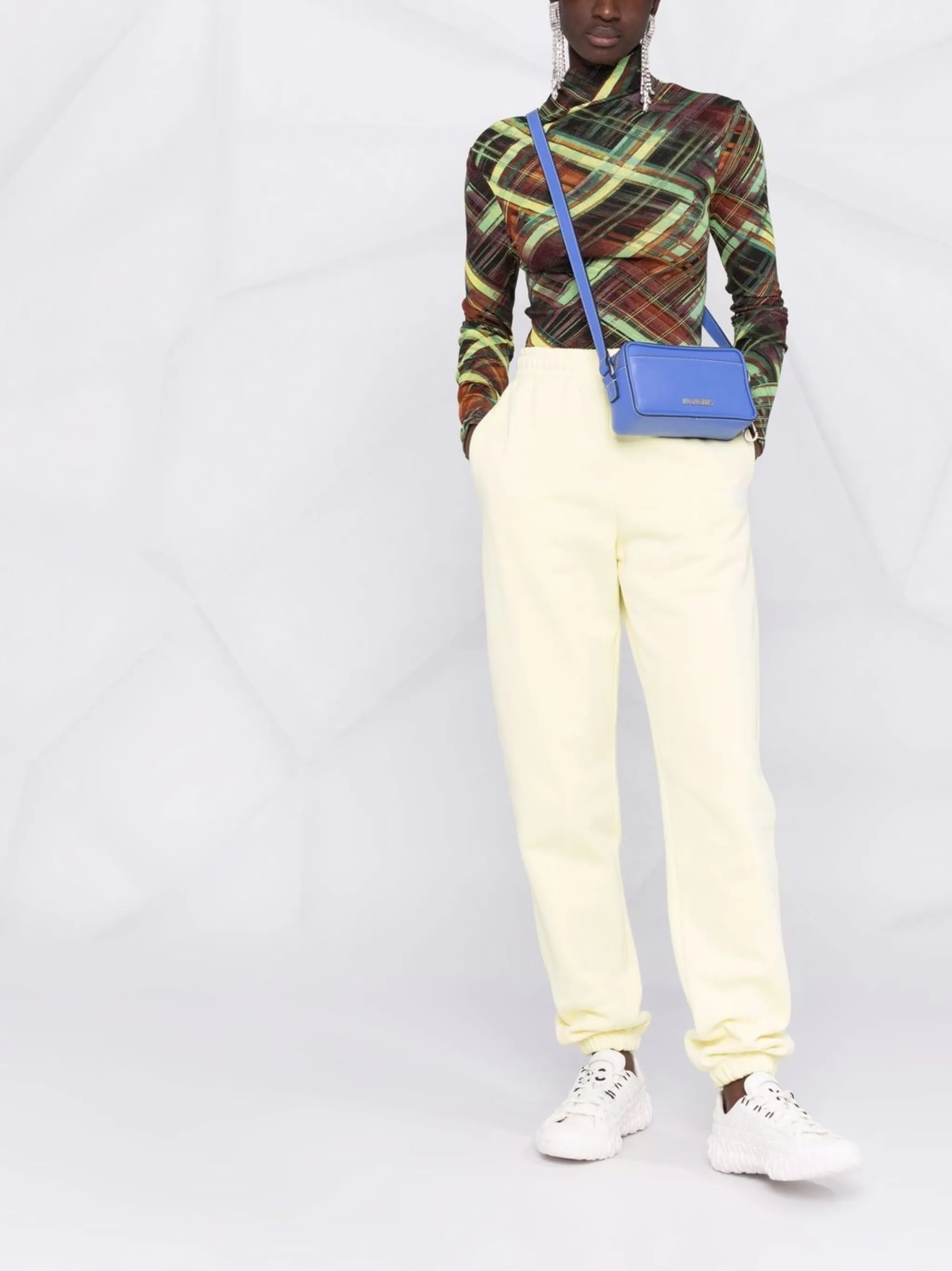elasticated-ankle track pants