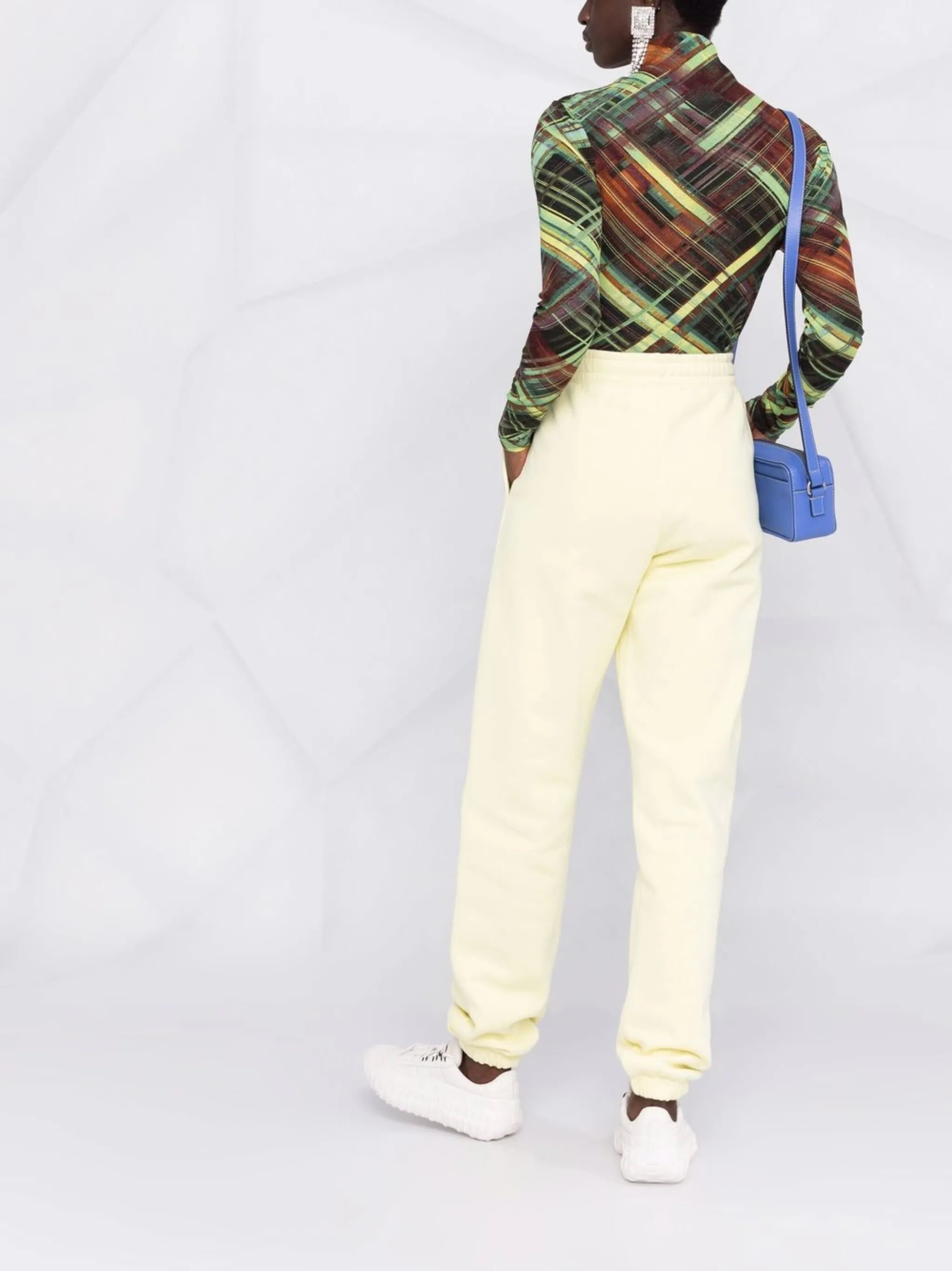 elasticated-ankle track pants