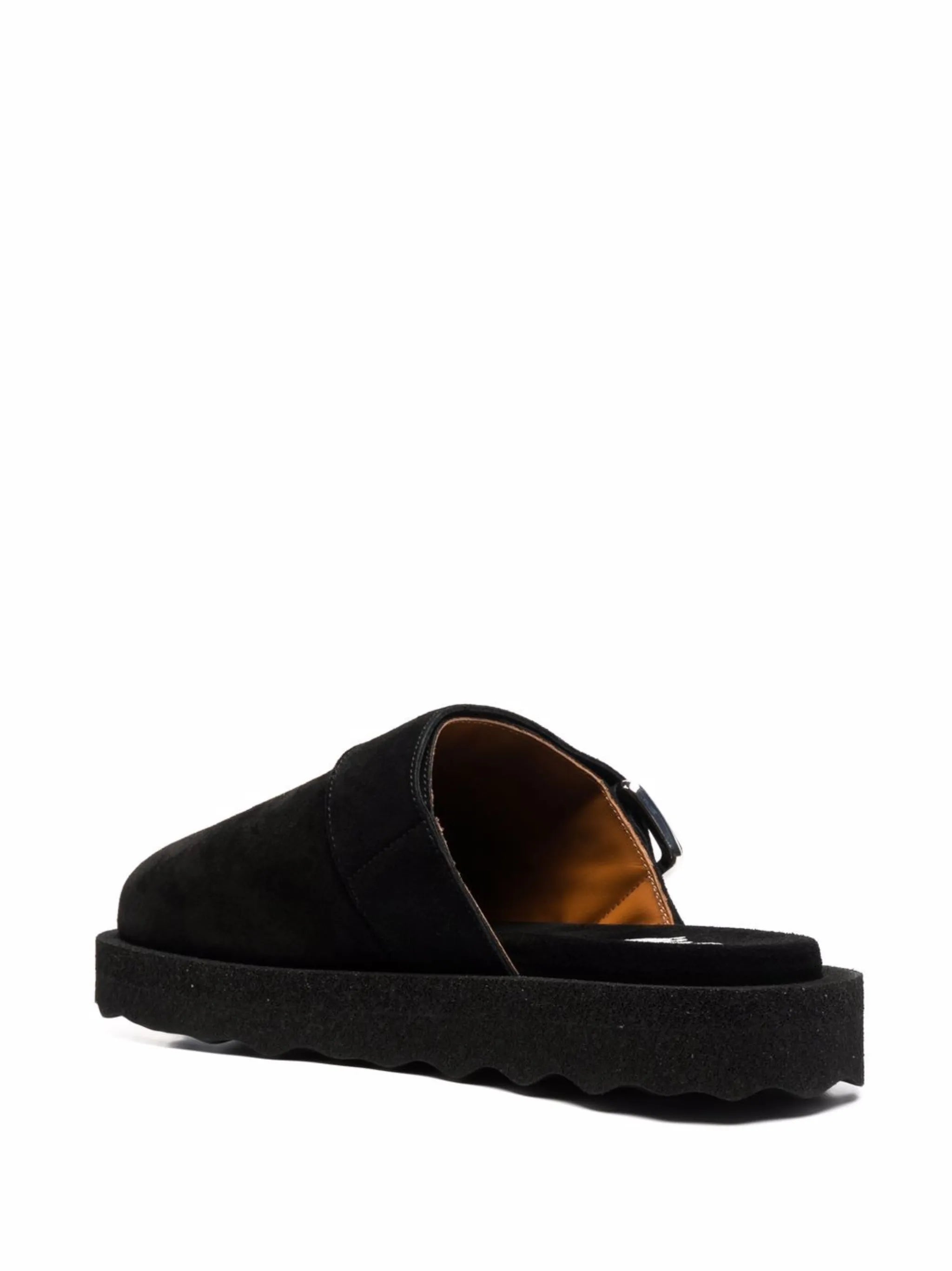 sponge buckle-embellished slippers