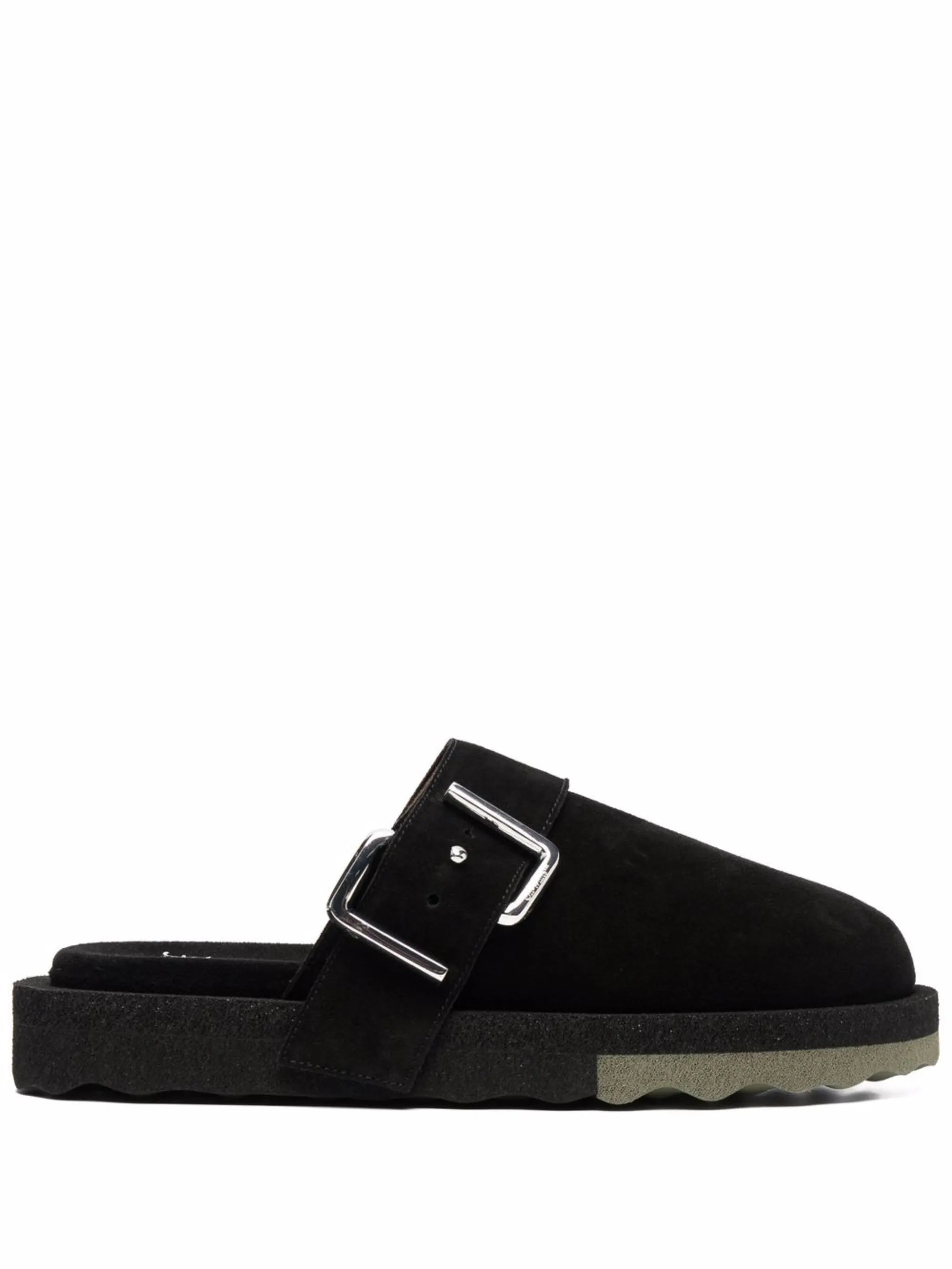 sponge buckle-embellished slippers