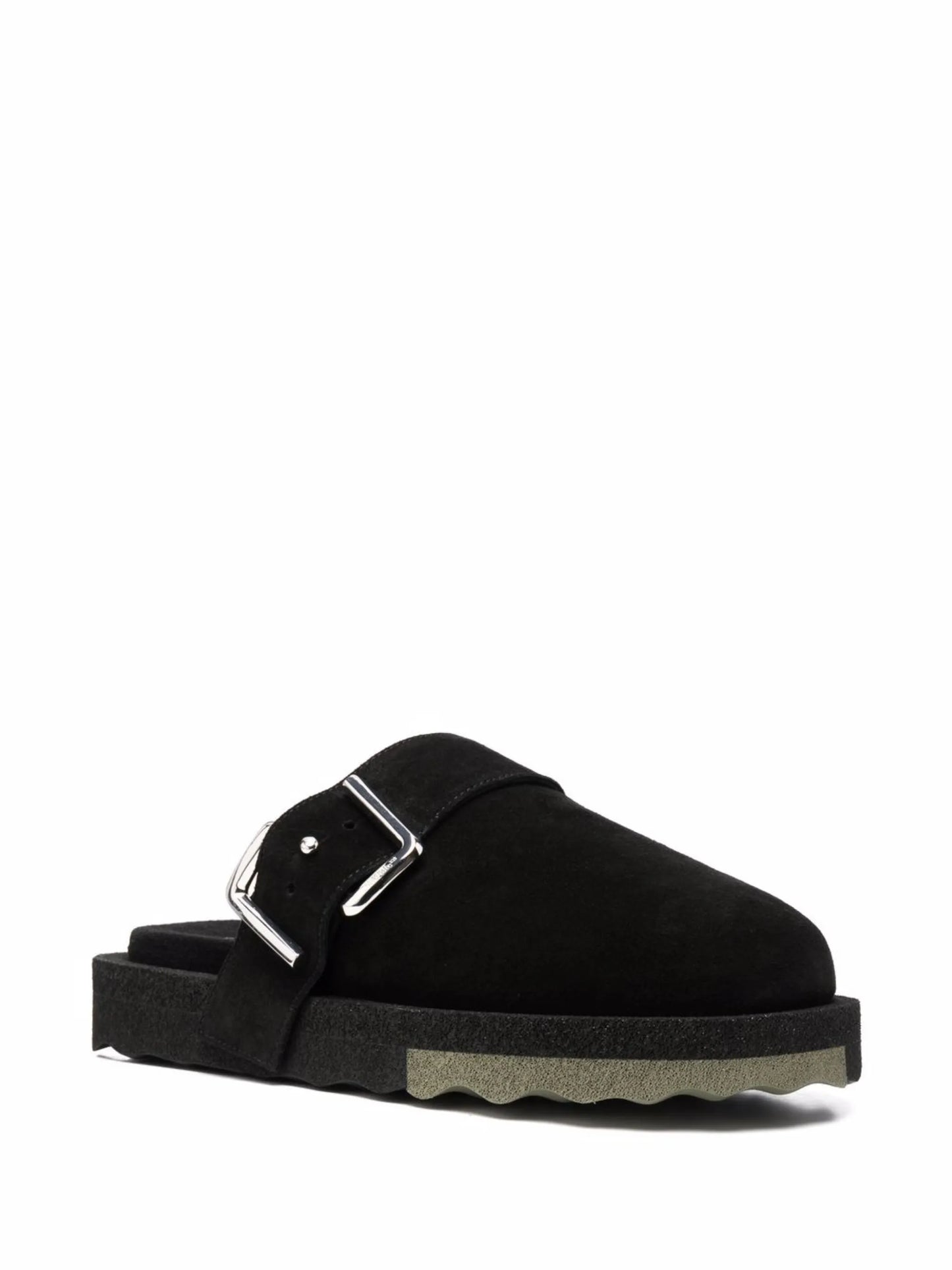 sponge buckle-embellished slippers