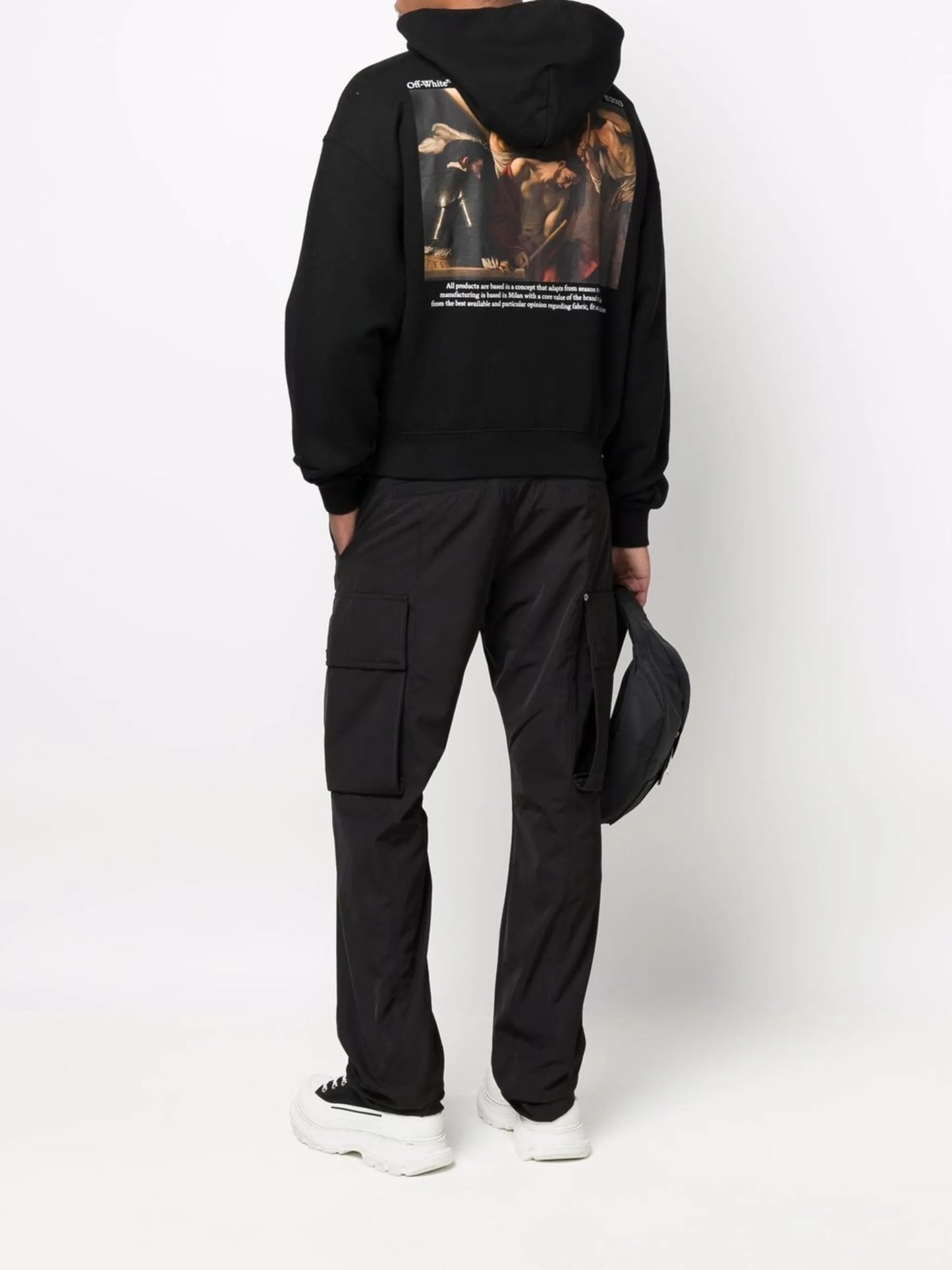 Caravaggio Crowning print hoodie