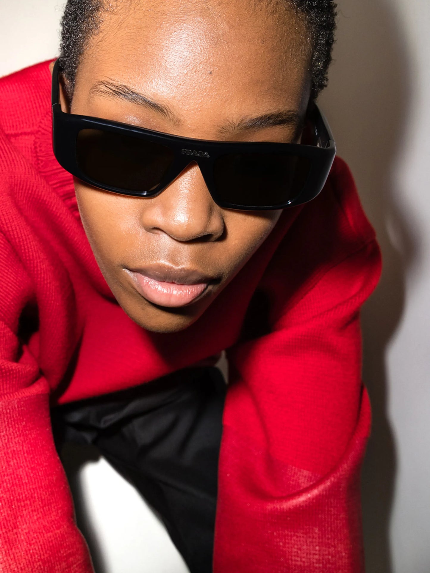 logo-embellished rectangle-frame sunglasses