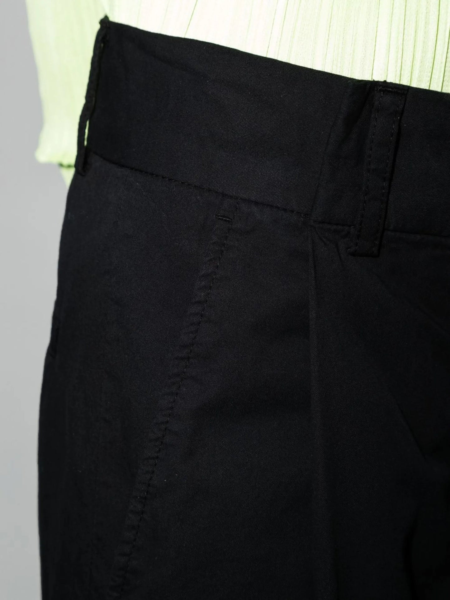 high-waist wide-leg trousers