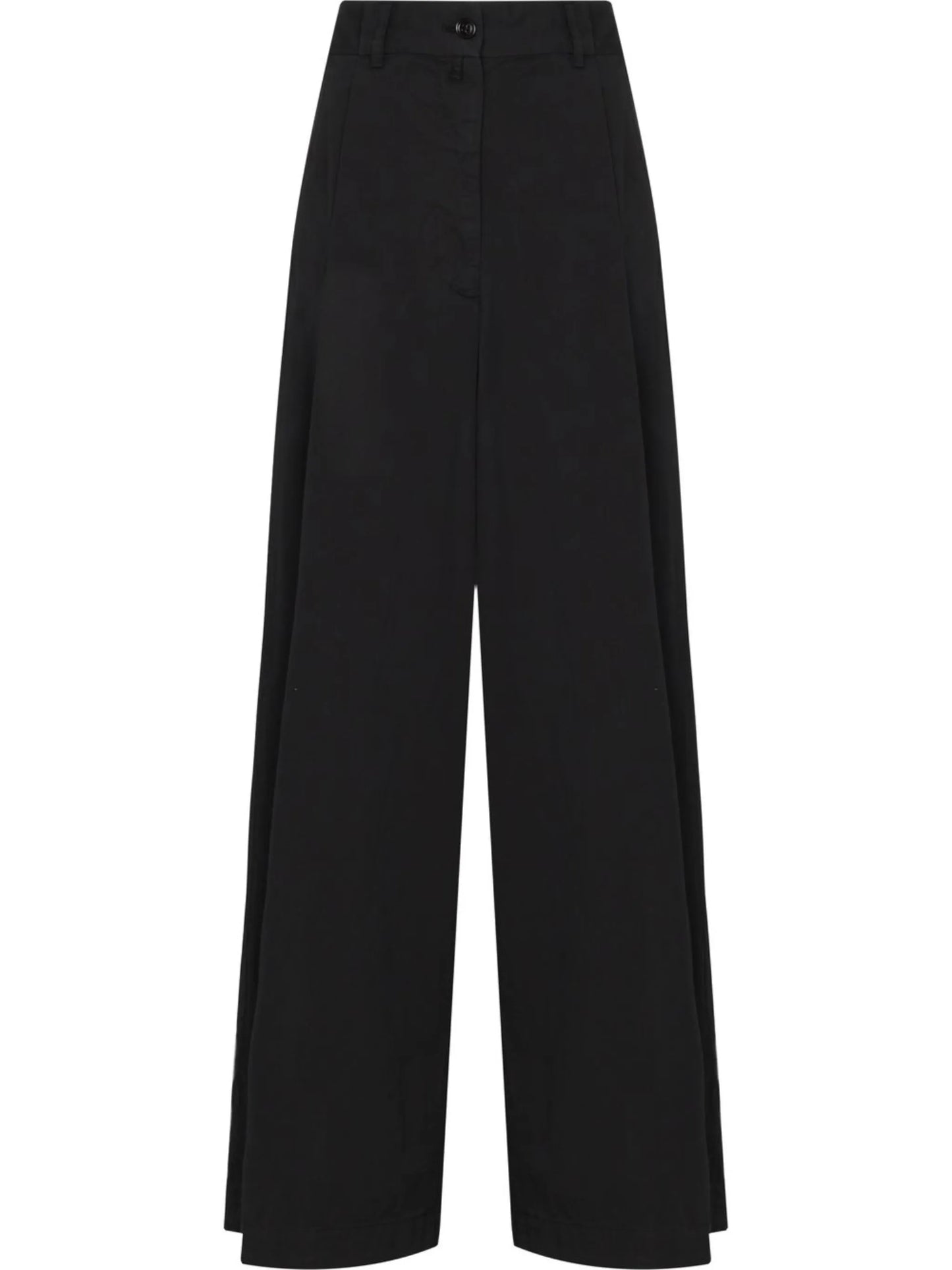 high-waist wide-leg trousers