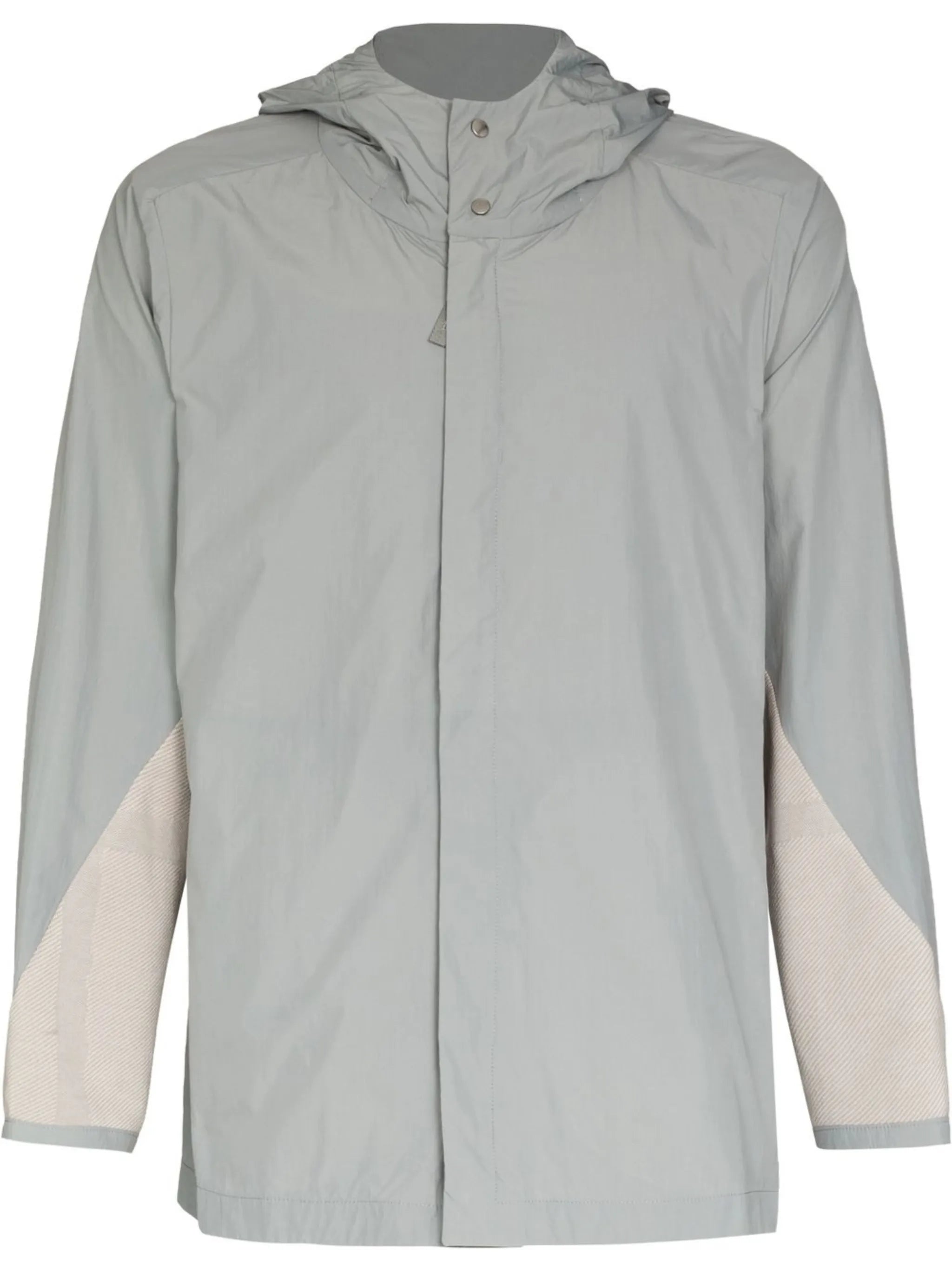 panelled hooded windbreaker