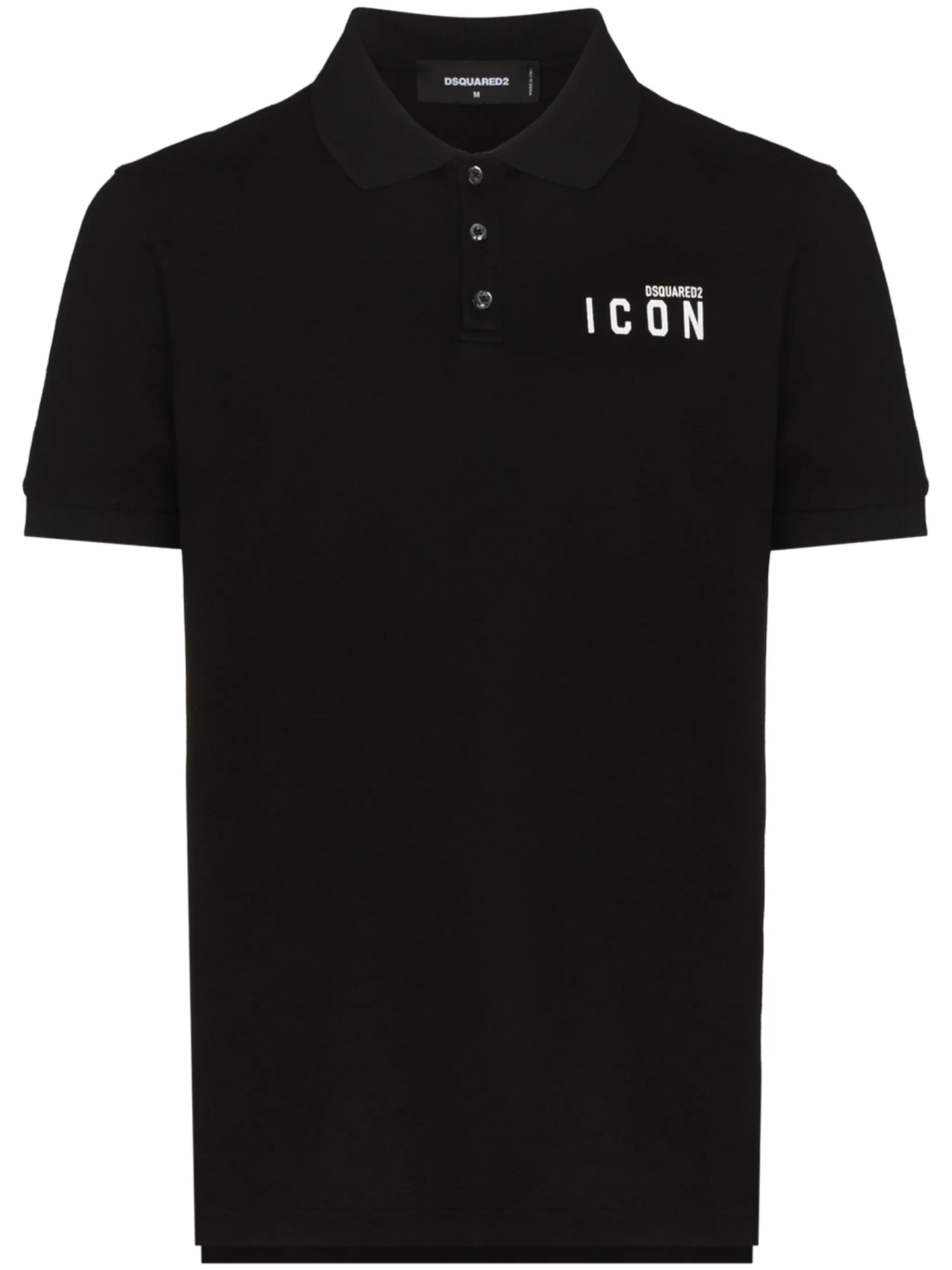 Icon-print polo shirt