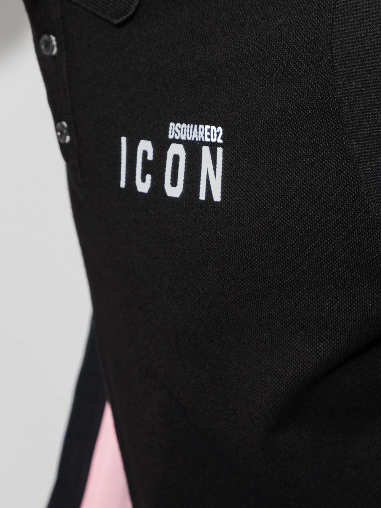 Icon-print polo shirt