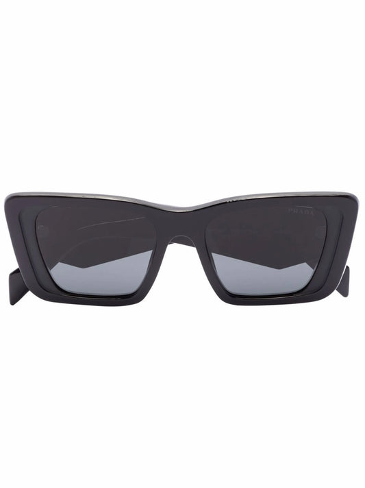oversized rectangular-frame sunglasses