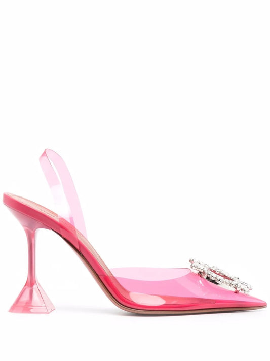 transparent Begum slingback pumps
