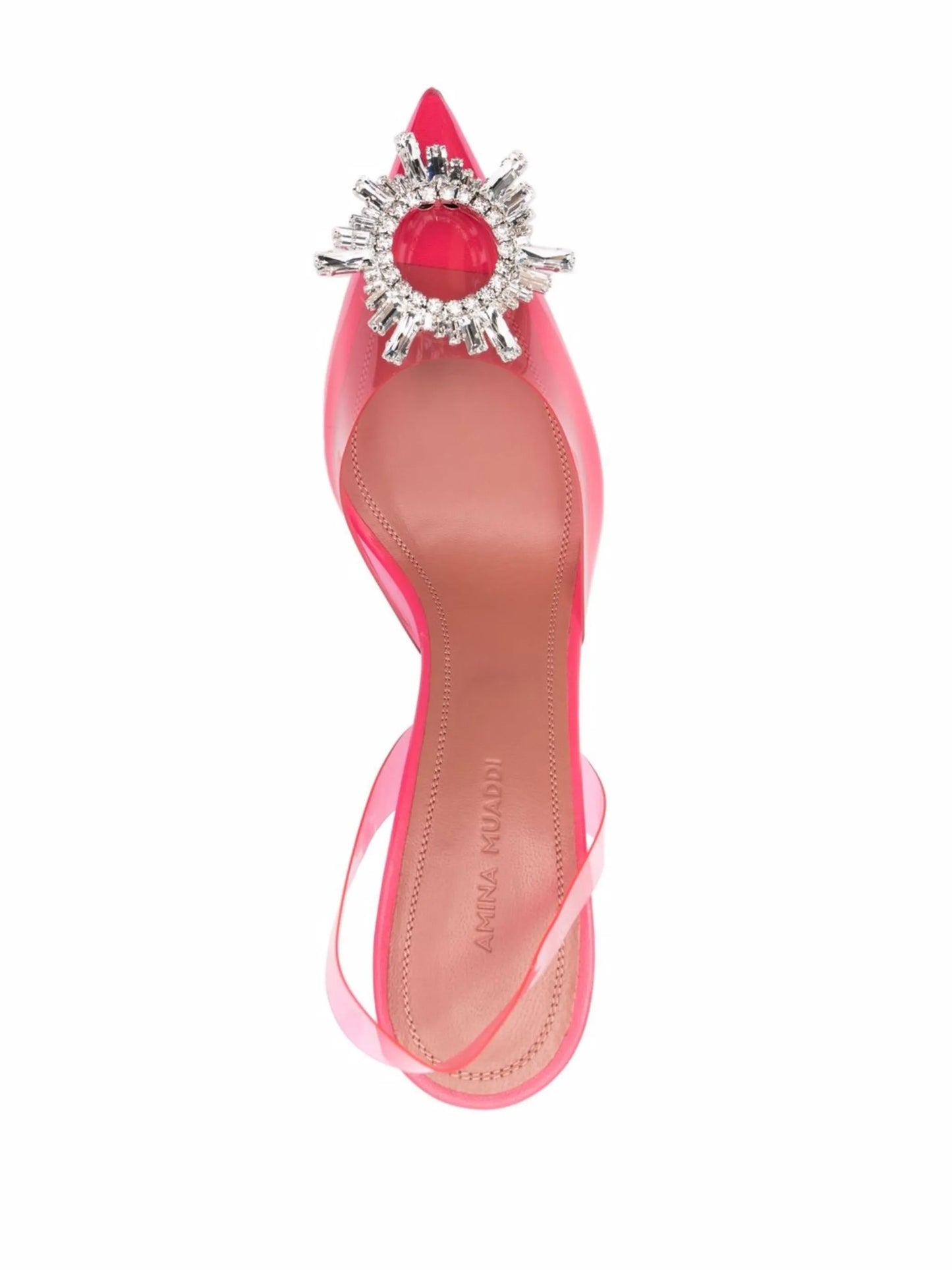 transparent Begum slingback pumps