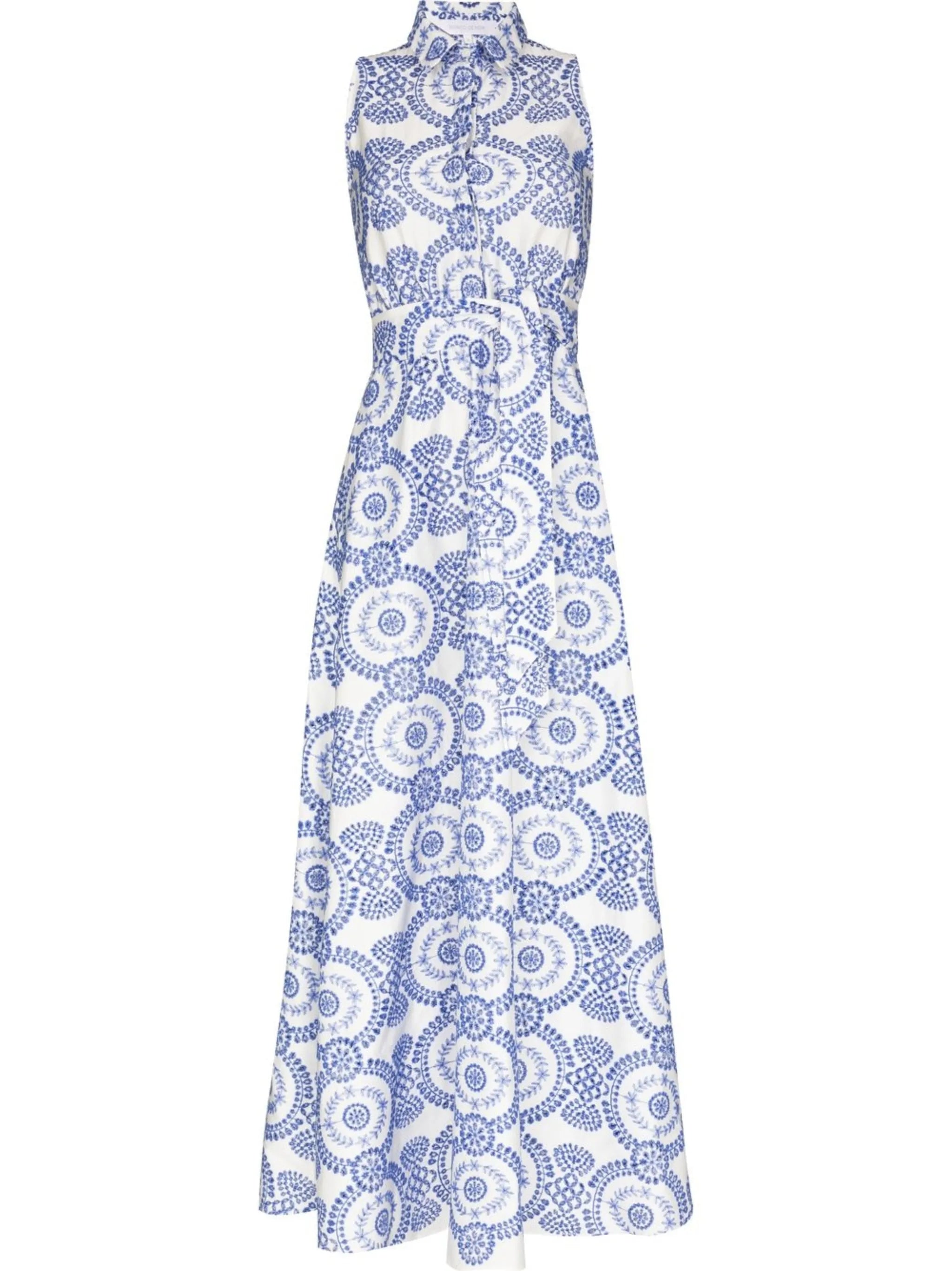 Paloma broderie-anglaise maxi shirtdress
