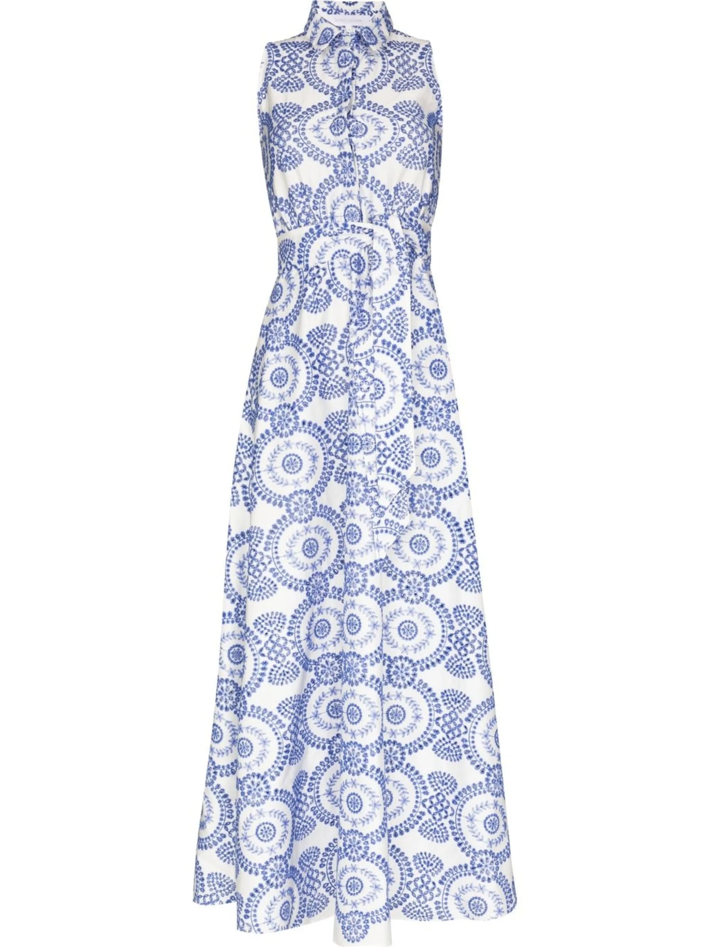 Paloma broderie-anglaise maxi shirtdress