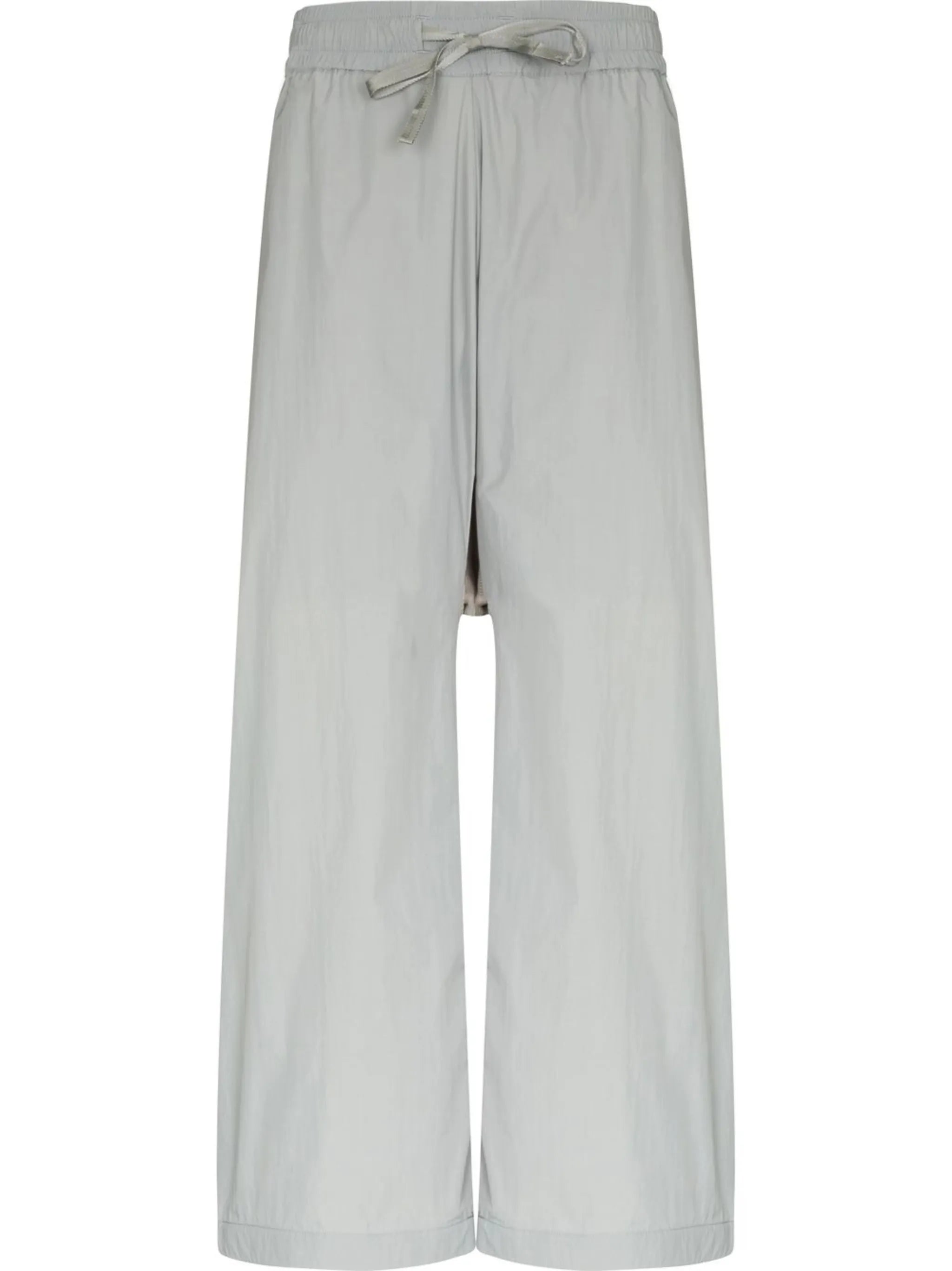 drop-crotch cropped track pants