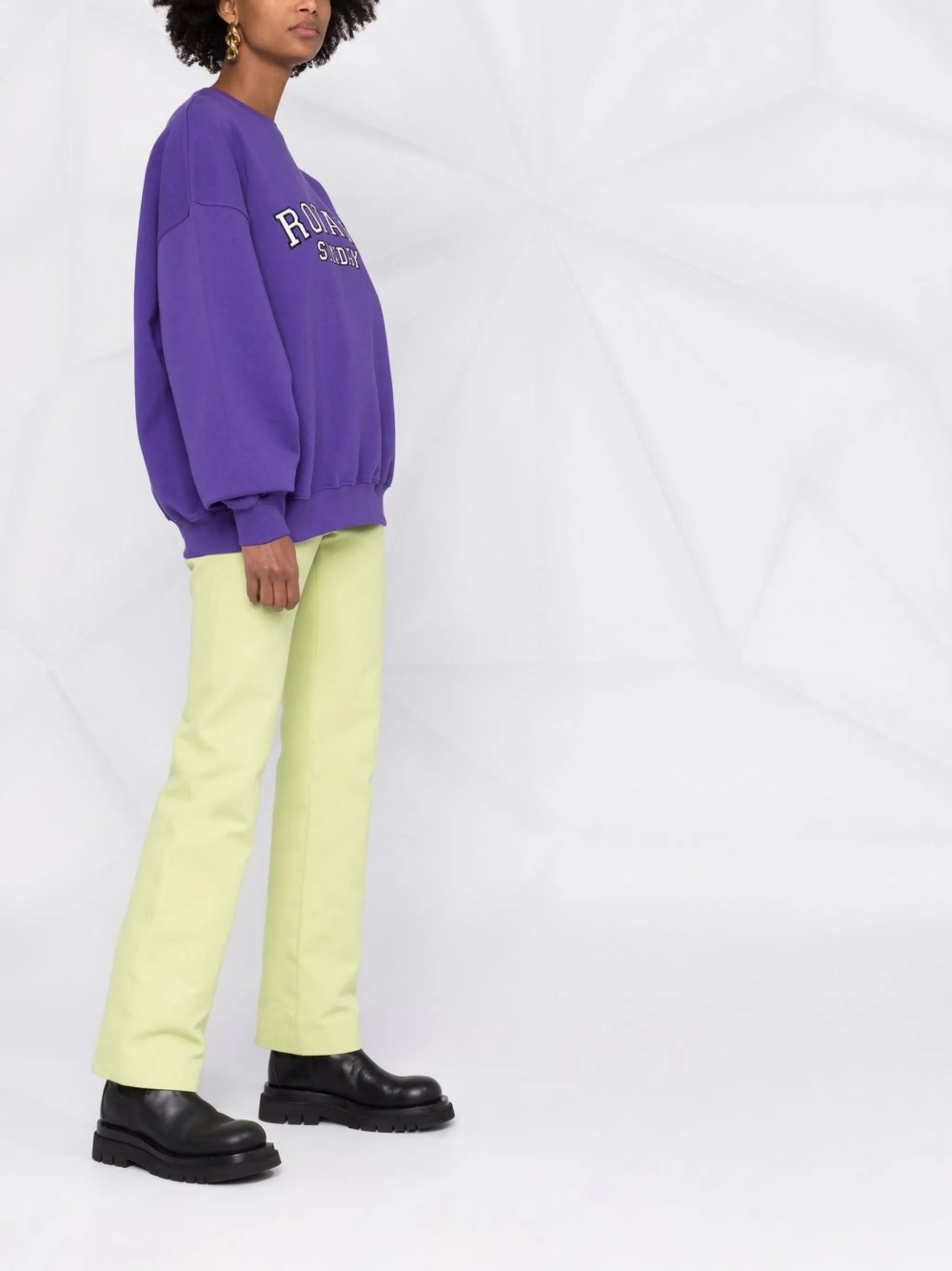 Iris embroidered-logo oversized sweatshirt