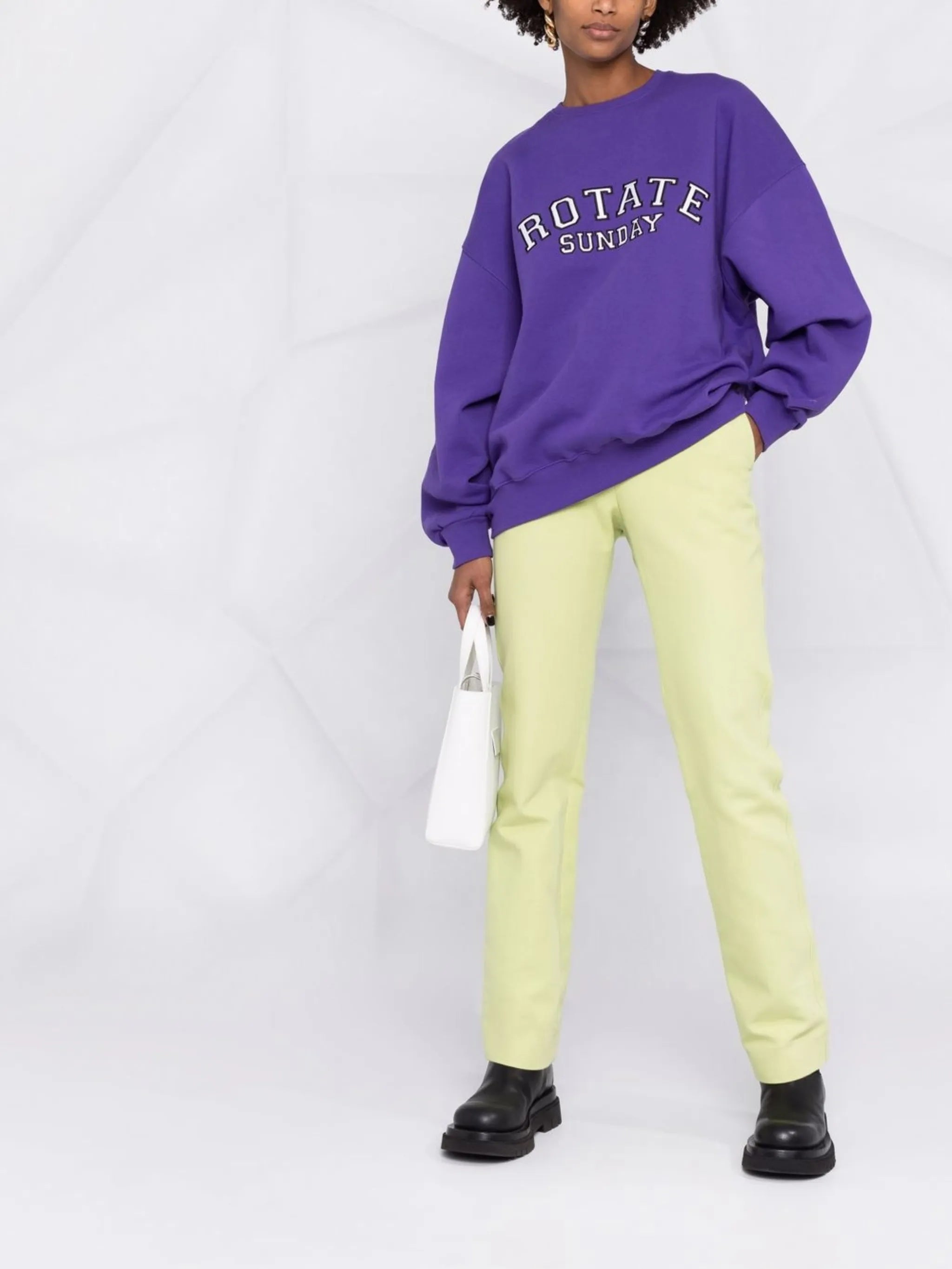 Iris embroidered-logo oversized sweatshirt