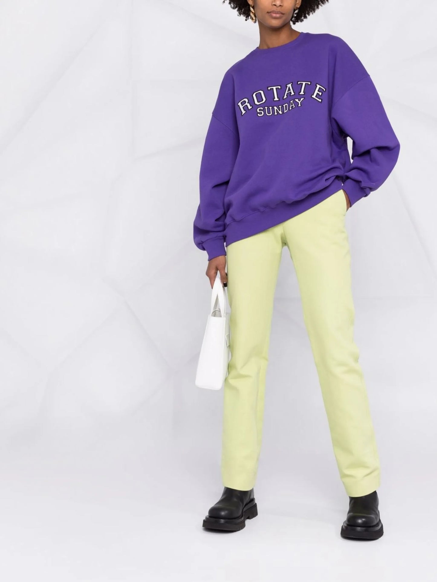 Iris embroidered-logo oversized sweatshirt