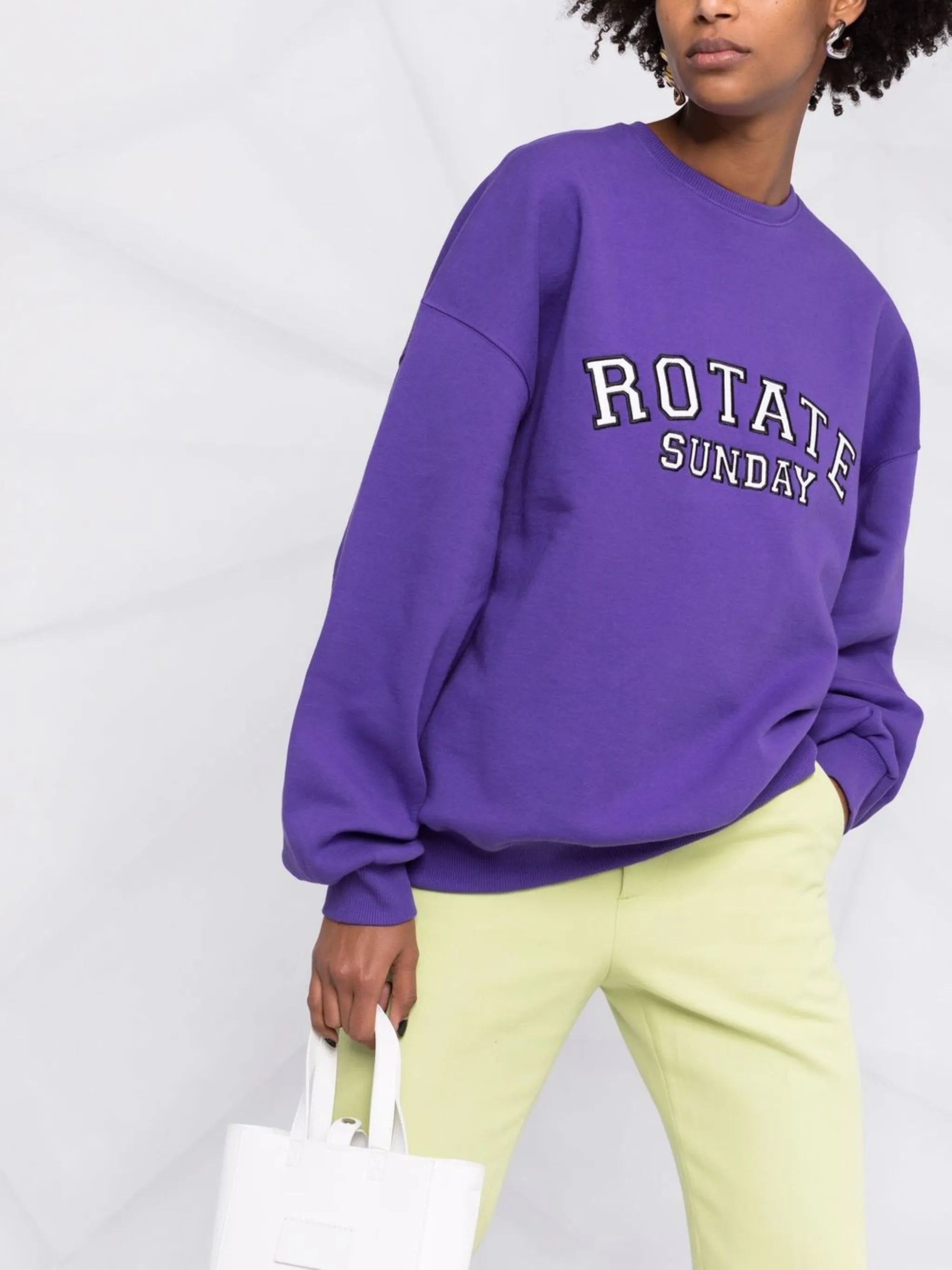 Iris embroidered-logo oversized sweatshirt