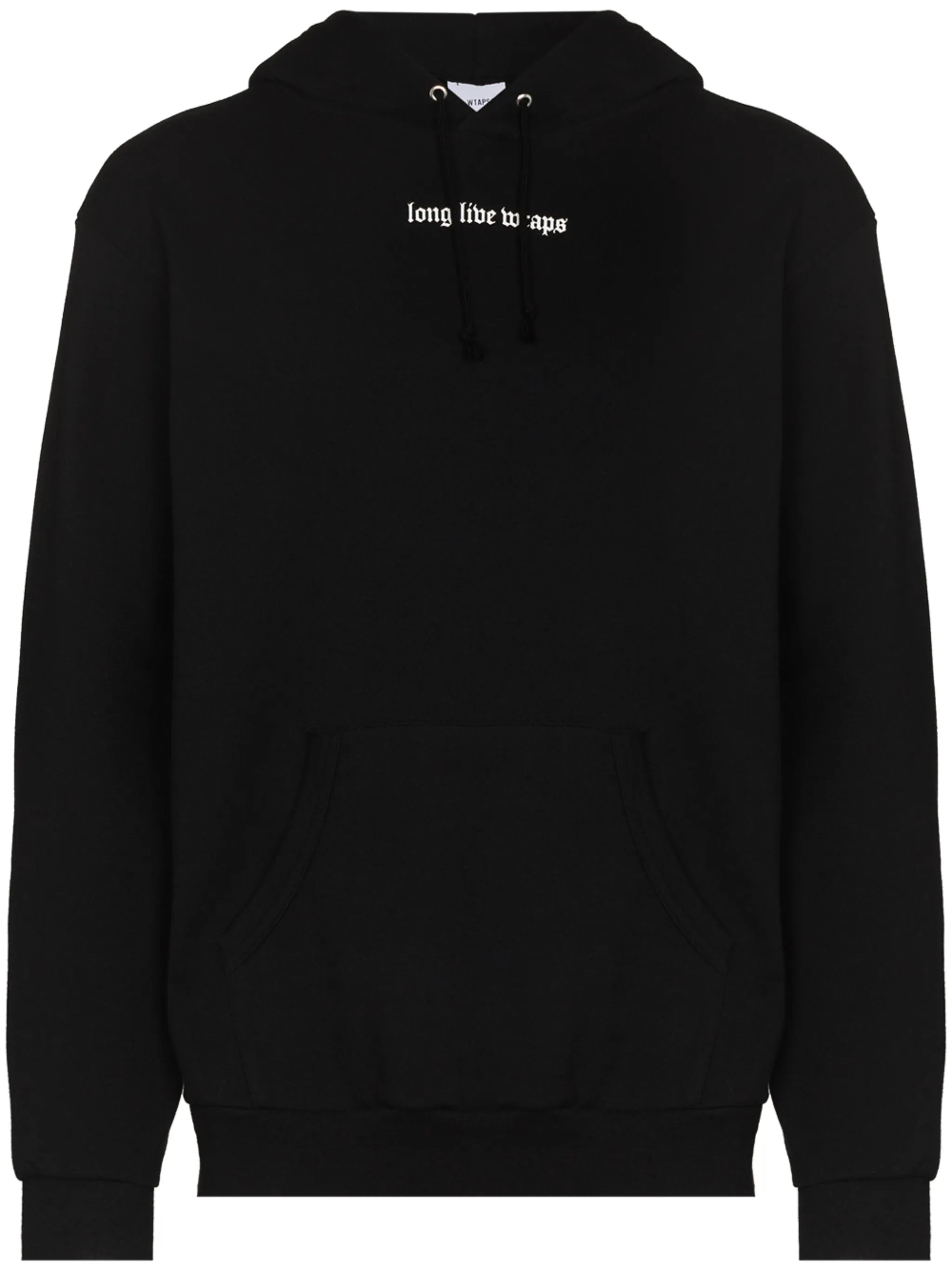 slogan-print cotton hoodie