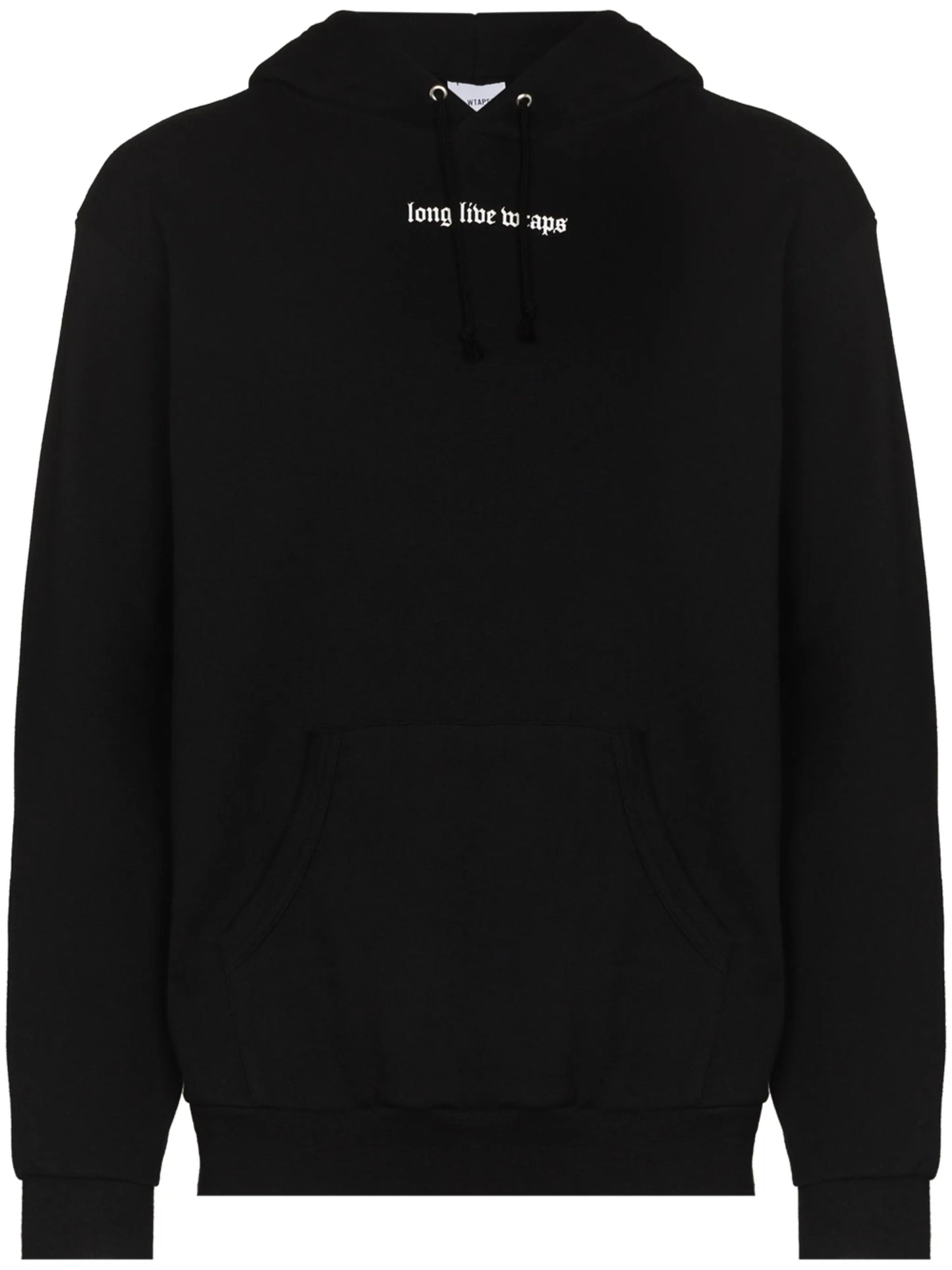 slogan-print cotton hoodie