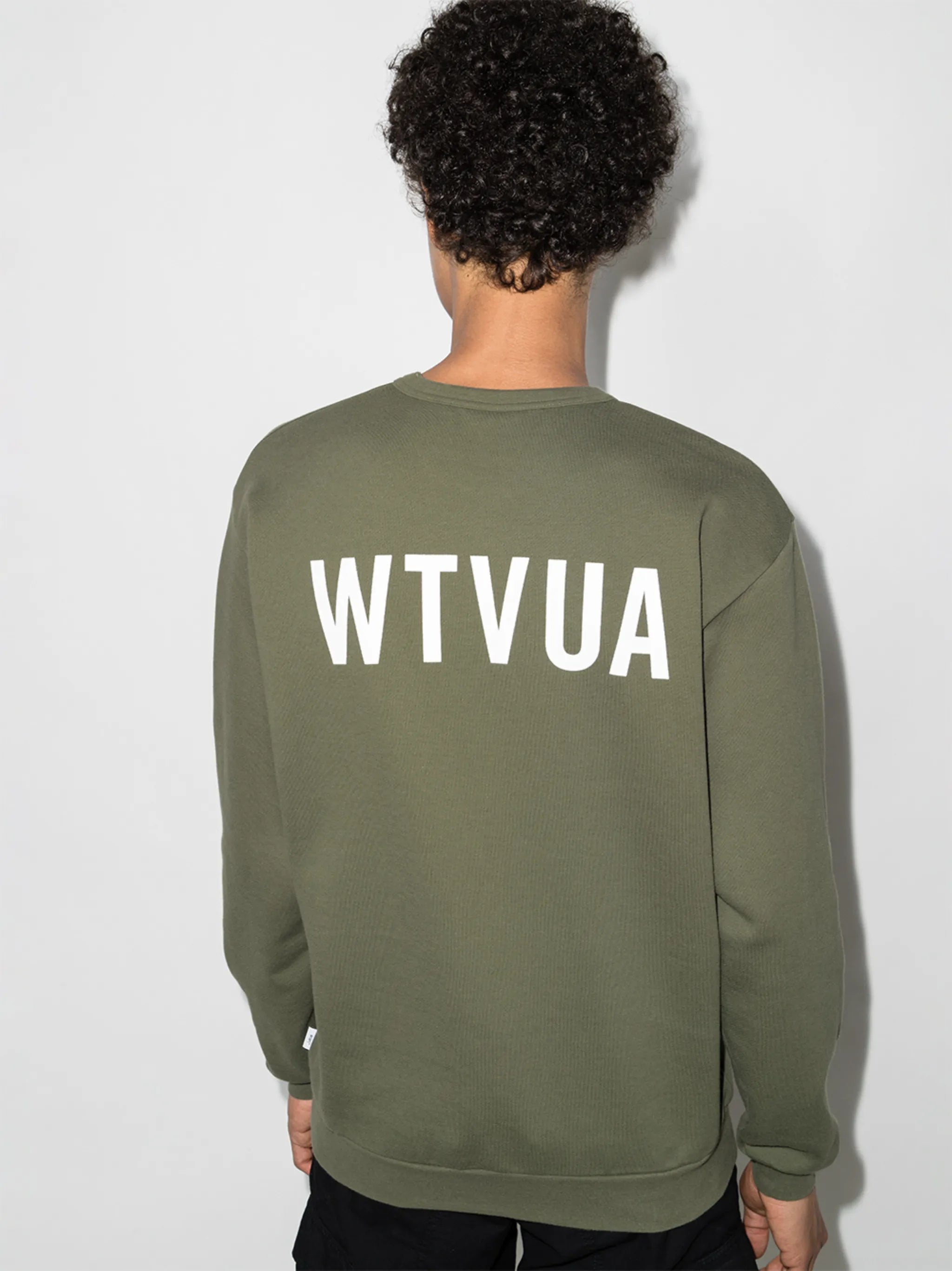 WTVUA logo-print cotton sweatshirt