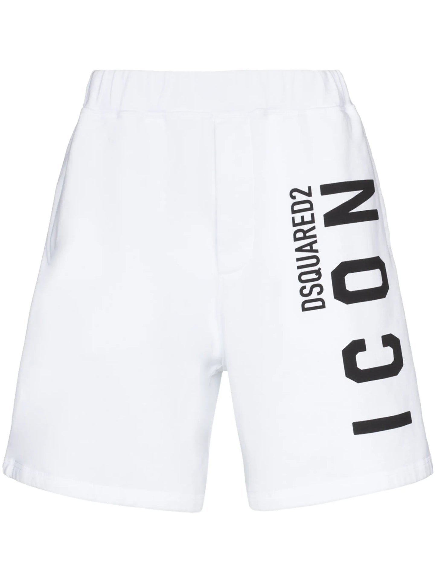 Icon-print track shorts