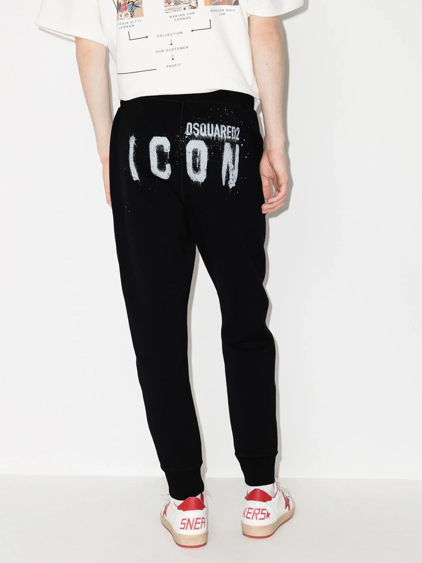 Icon-print track pants