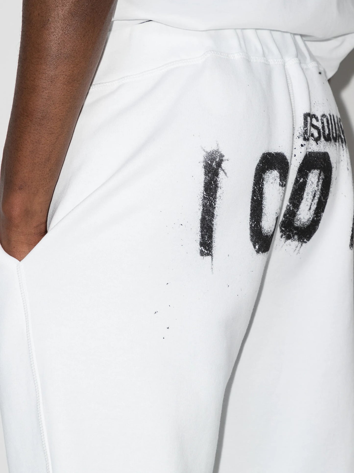 sprayed Icon logo track pants