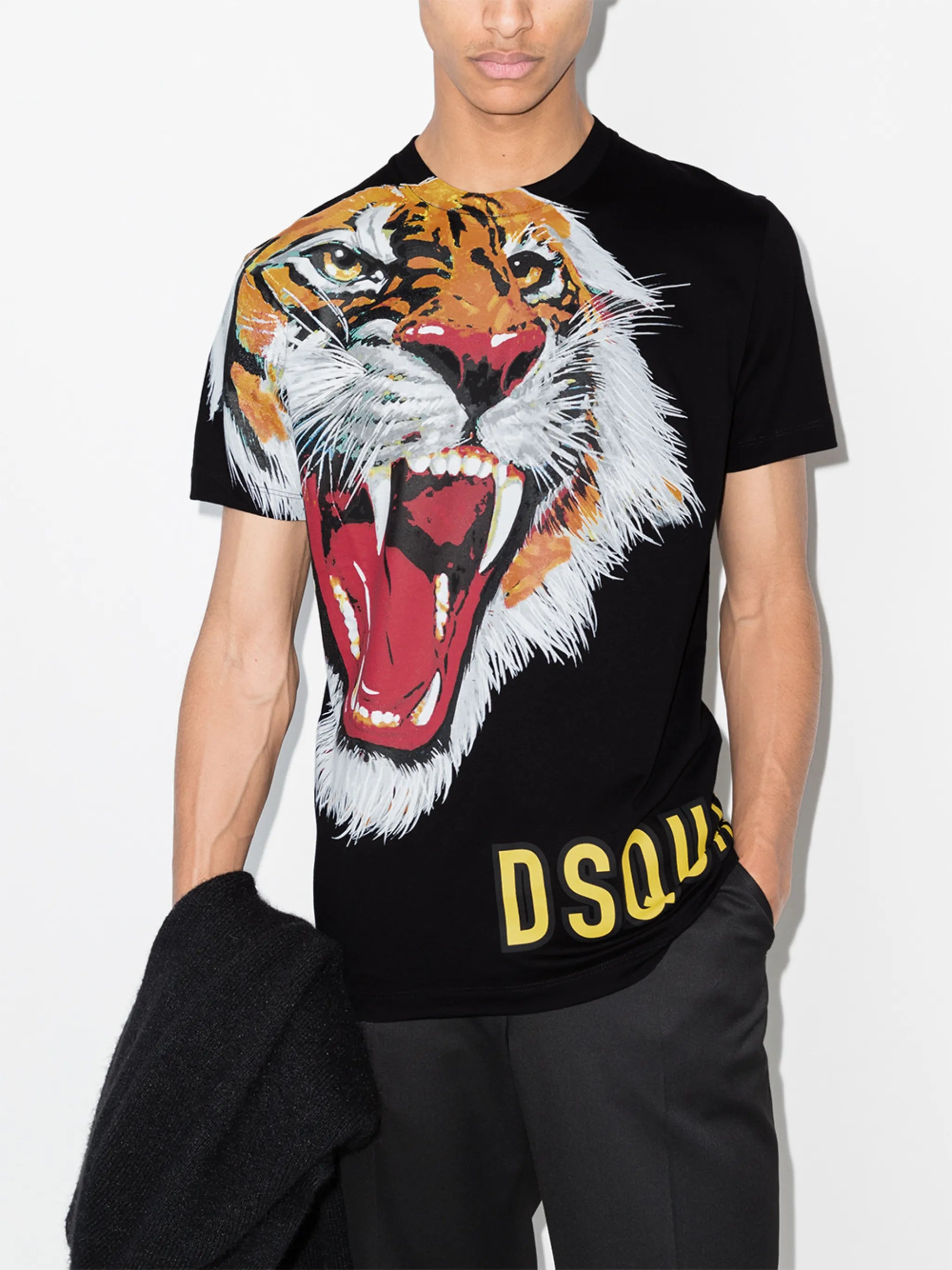 roaring tiger print T-shirt