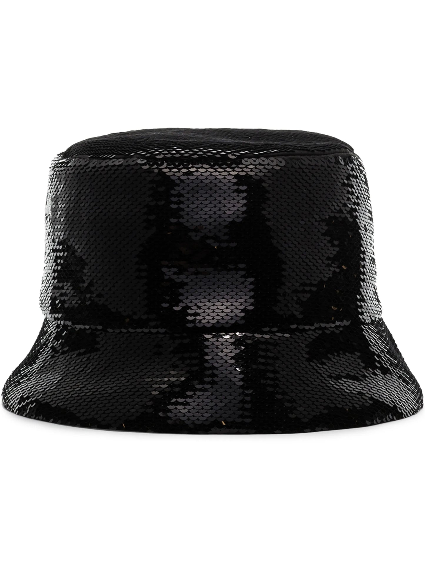 logo-embellished sequined bucket hat