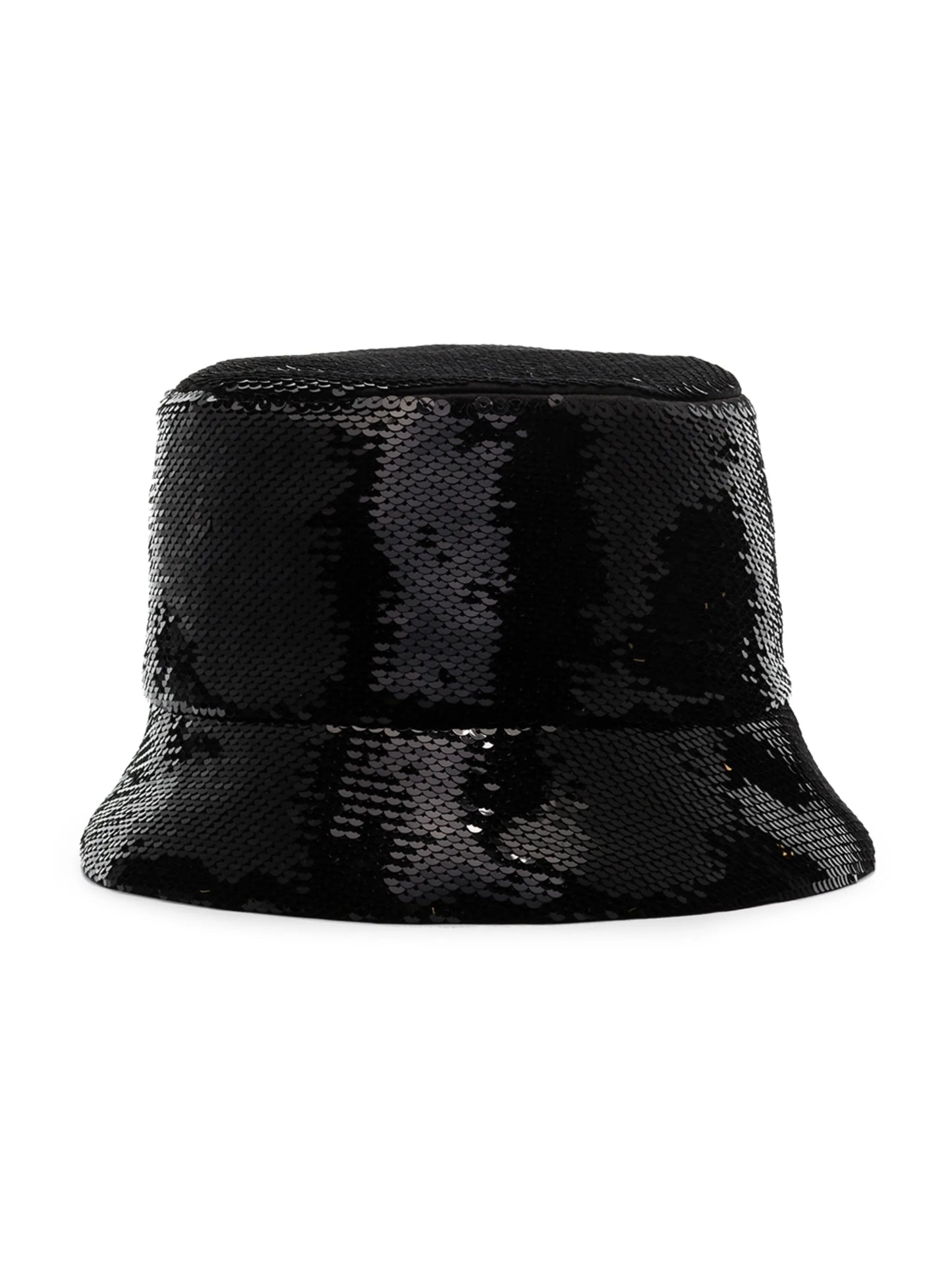 logo-embellished sequined bucket hat