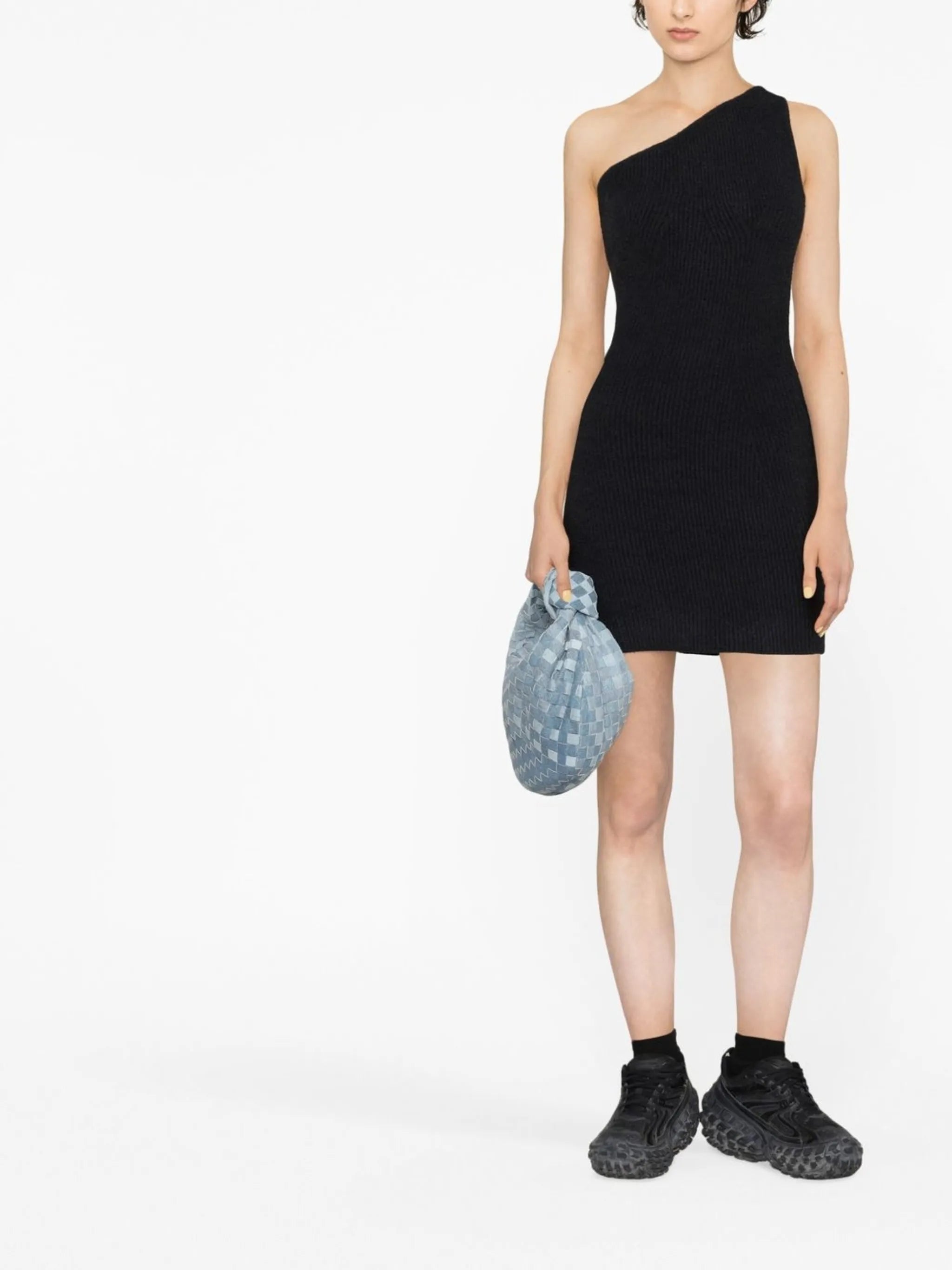 x Hailey Bieber one-shoulder dress